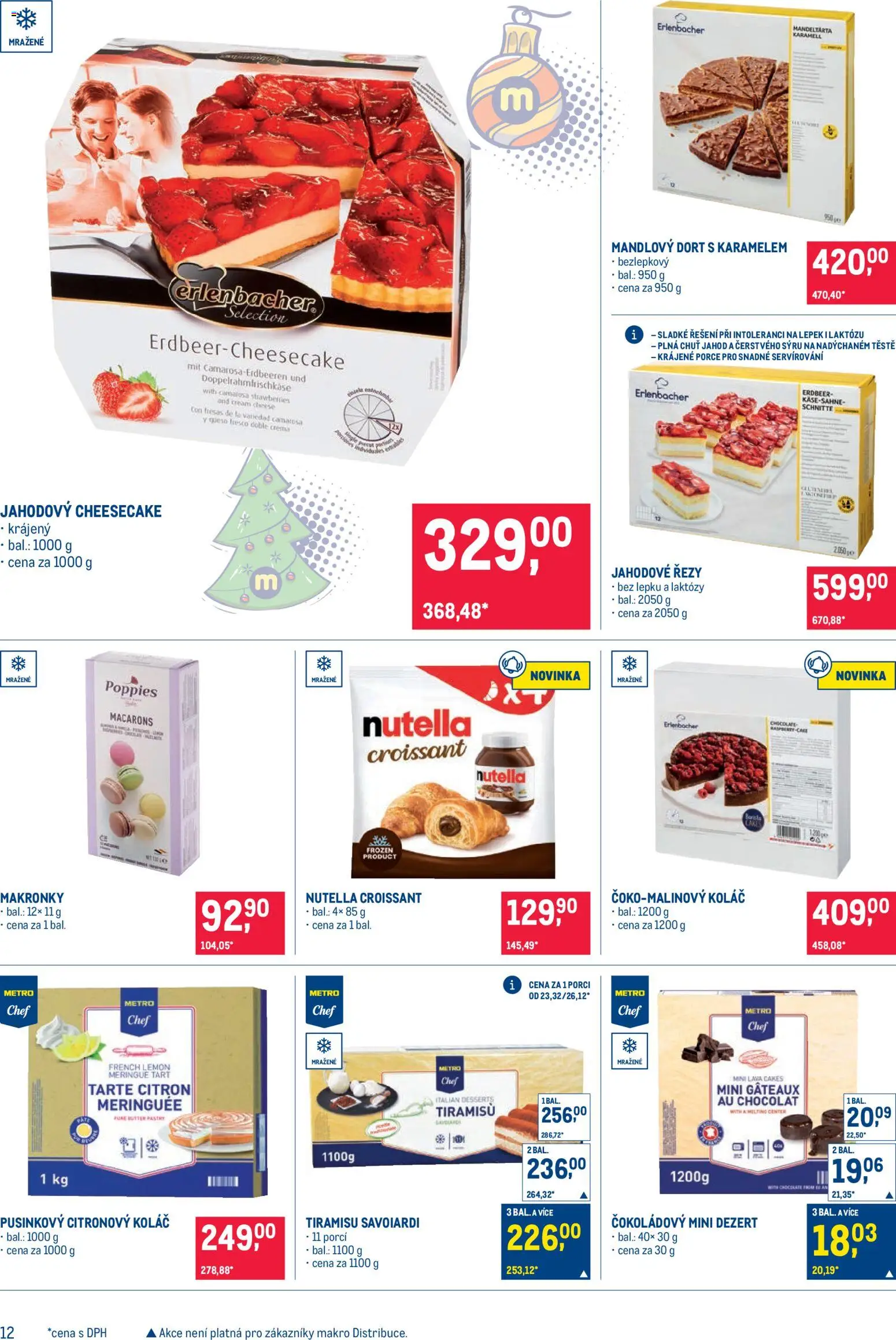 Makro leták - Delikatesy od 19.11.2025 | Strana: 12 | Produkty: Tiramisu, Crema, Croissant, Nutella
