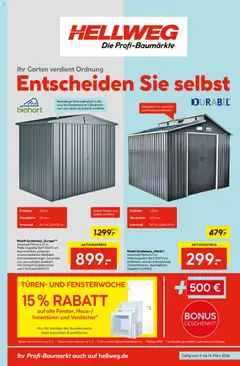 Hellweg Prospekt ab 09.03.2026 gültig