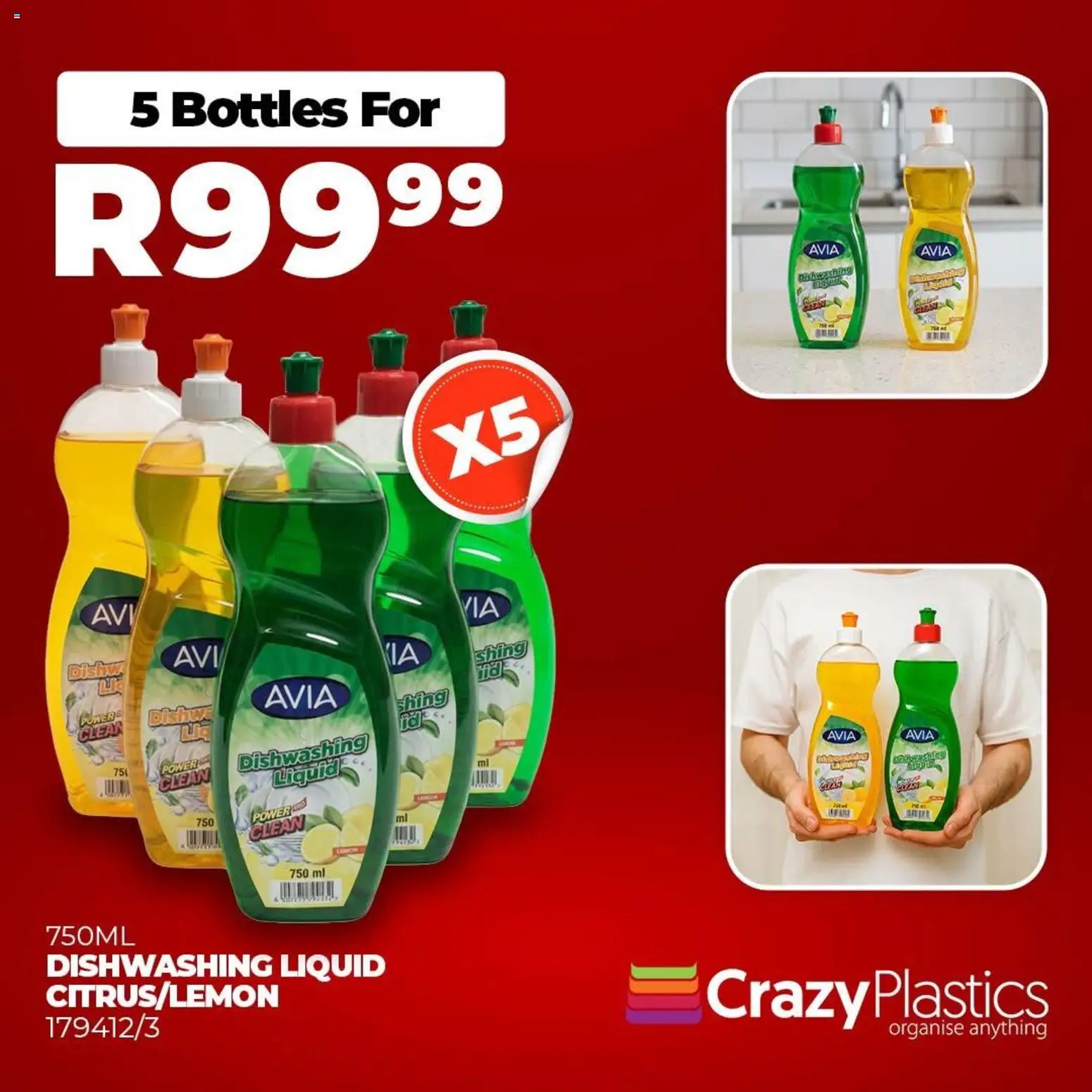 New Crazy Plastics catalogue – valid from 31.01.2026 | Page: 1 | Products: Dishwashing liquid