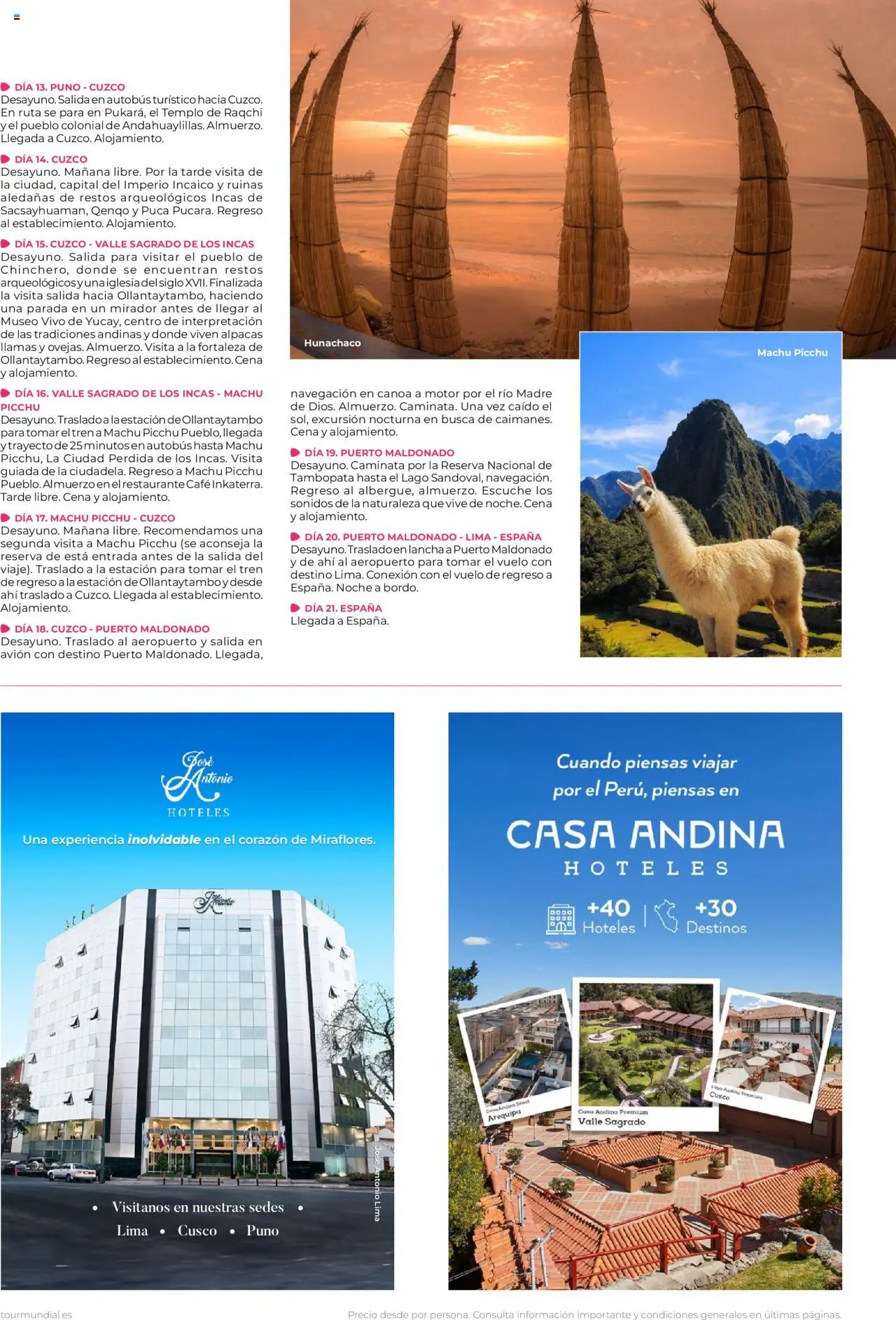 Viajes El Corte Inglés Centroamérica y Sudamérica │ válido desde el 01.01.2025 | Página: 53 | Productos: Lima, Café, Navegación