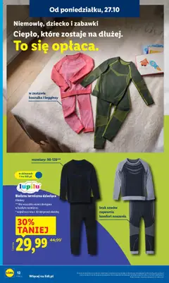 Pogląd oferty "Lidl Katalog" - ważna od 27.10.2025 | Strona: 16 | Produkty: Bielizna, Legginsy