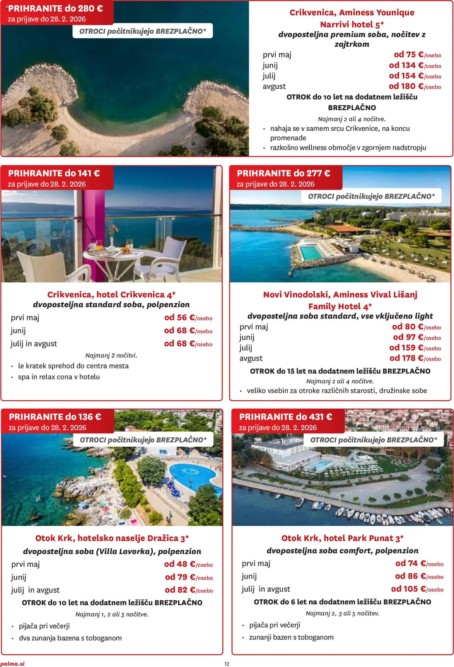 Novi Palma katalog ponudbe – veljaven od 05.01.2026 | Stran: 12 | Izdelki: Bazen