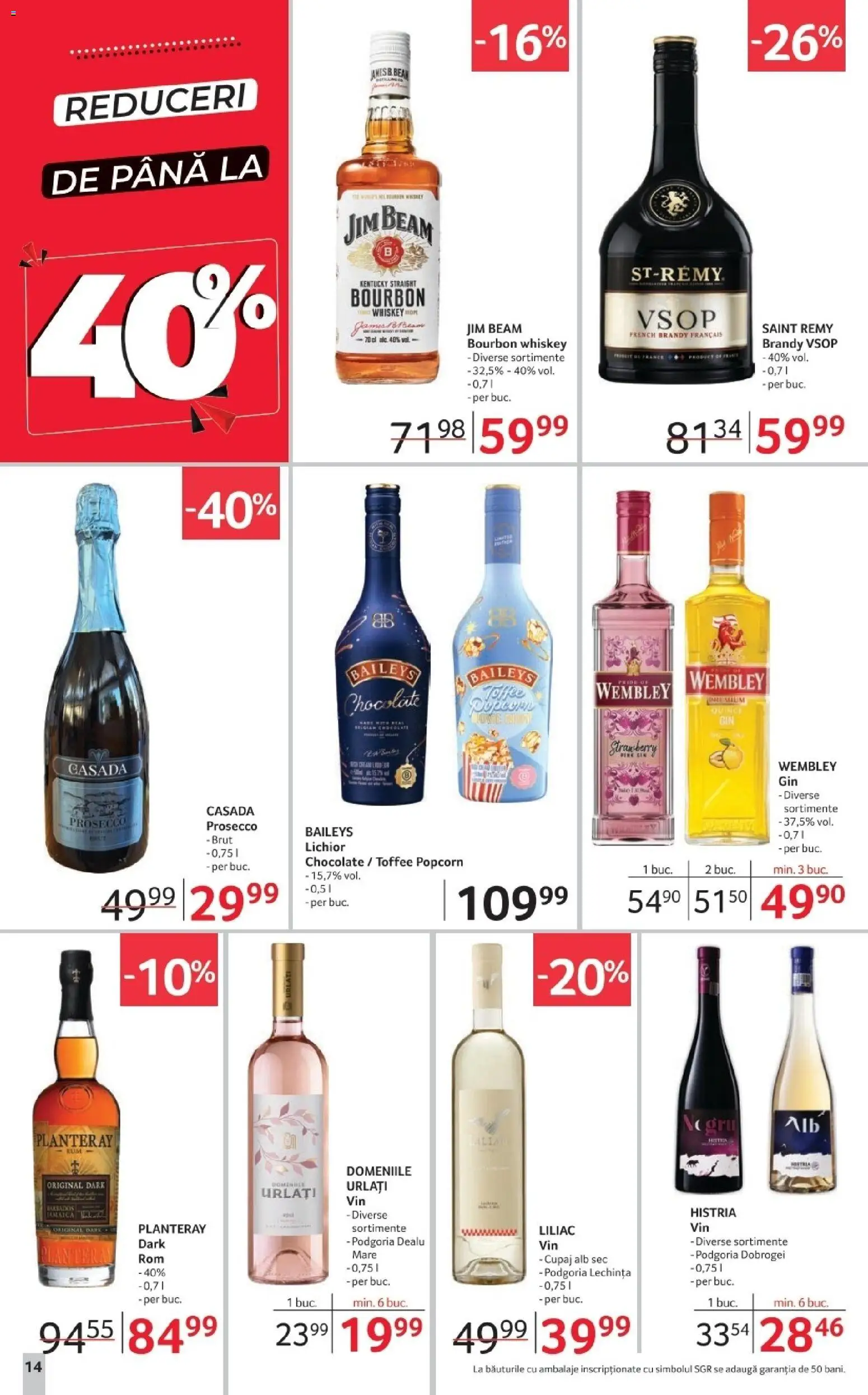 Noul catalog Selgros – valabil de la 14.11.2025 | Pagină: 38 | Produse: Lichior, Prosecco, Bourbon, Whiskey