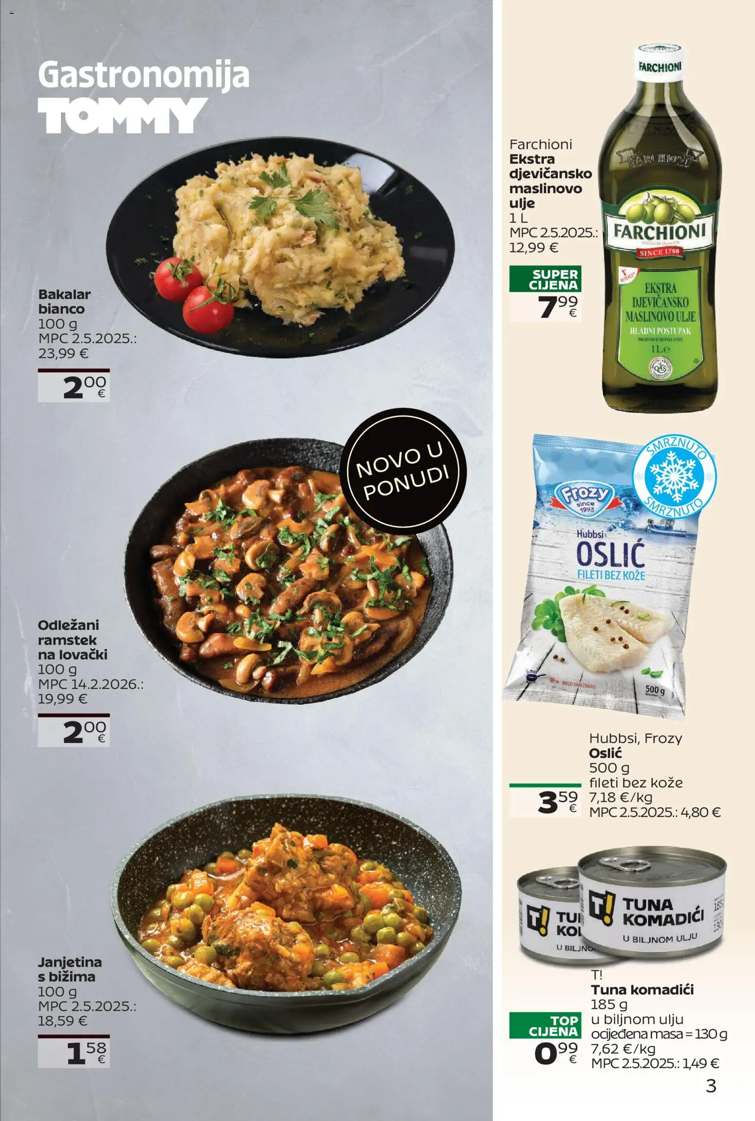 Tommy katalog | vrijedi od 23.03.2026 | Stranica: 3 | Proizvodi: Janjetina, Ulje, Bakalar, Tuna