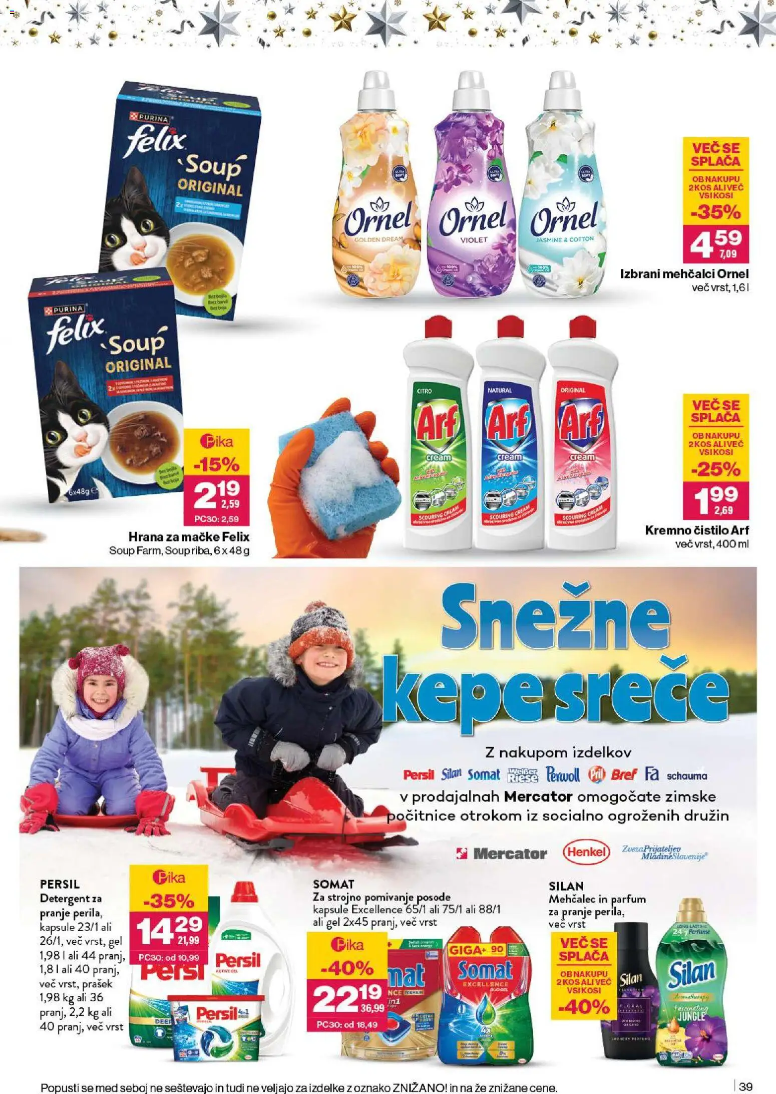 Novi Mercator katalog ponudbe – veljaven od 27.11.2025 | Stran: 41 | Izdelki: Hrana za mačke, Prašek, Parfum, Detergent