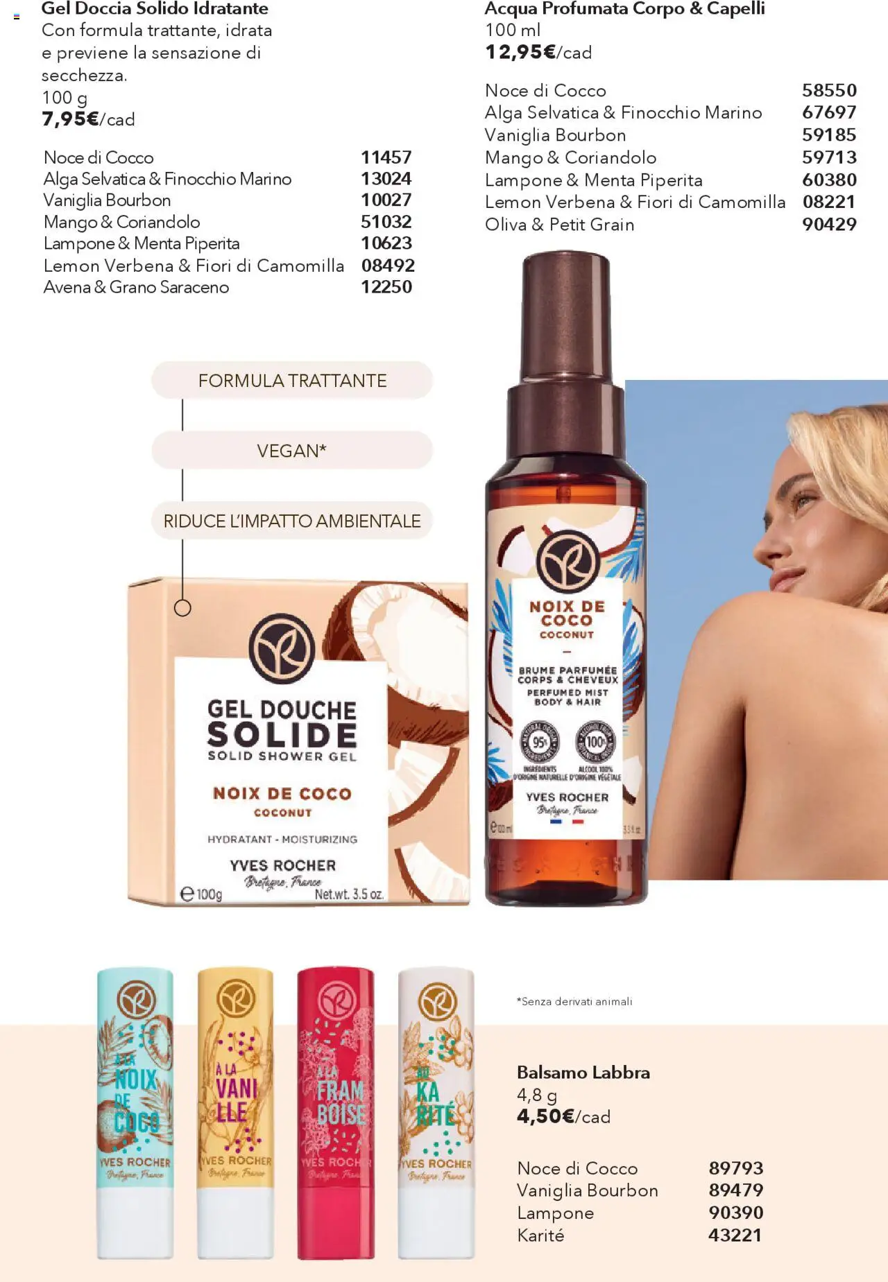 Volantino Yves Rocher del 17.10.2025 | Pagina: 58 | Prodotti: Balsamo, Bourbon, Cocco, Menta