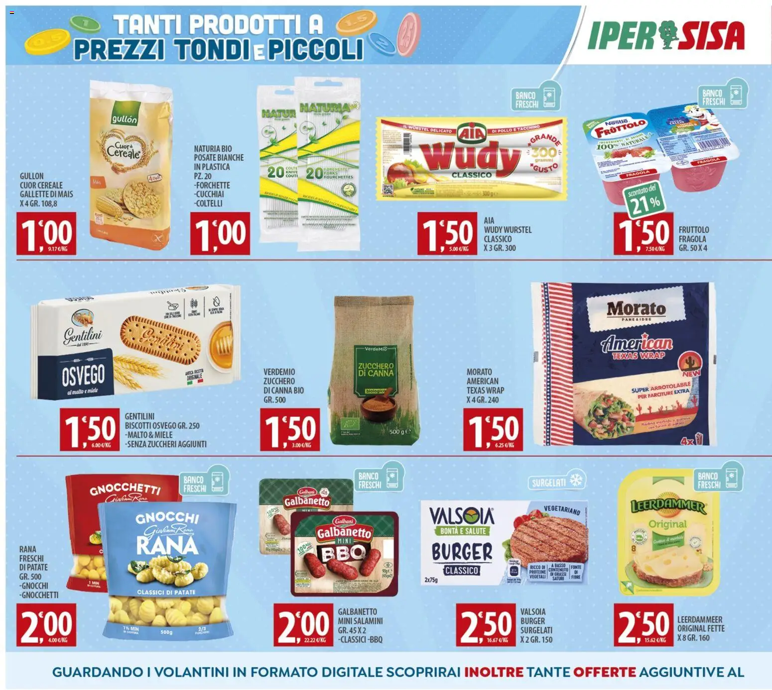 Volantino SISA del 04.11.2025 | Pagina: 12 | Prodotti: Posate, Pollo, Biscotti, Miele