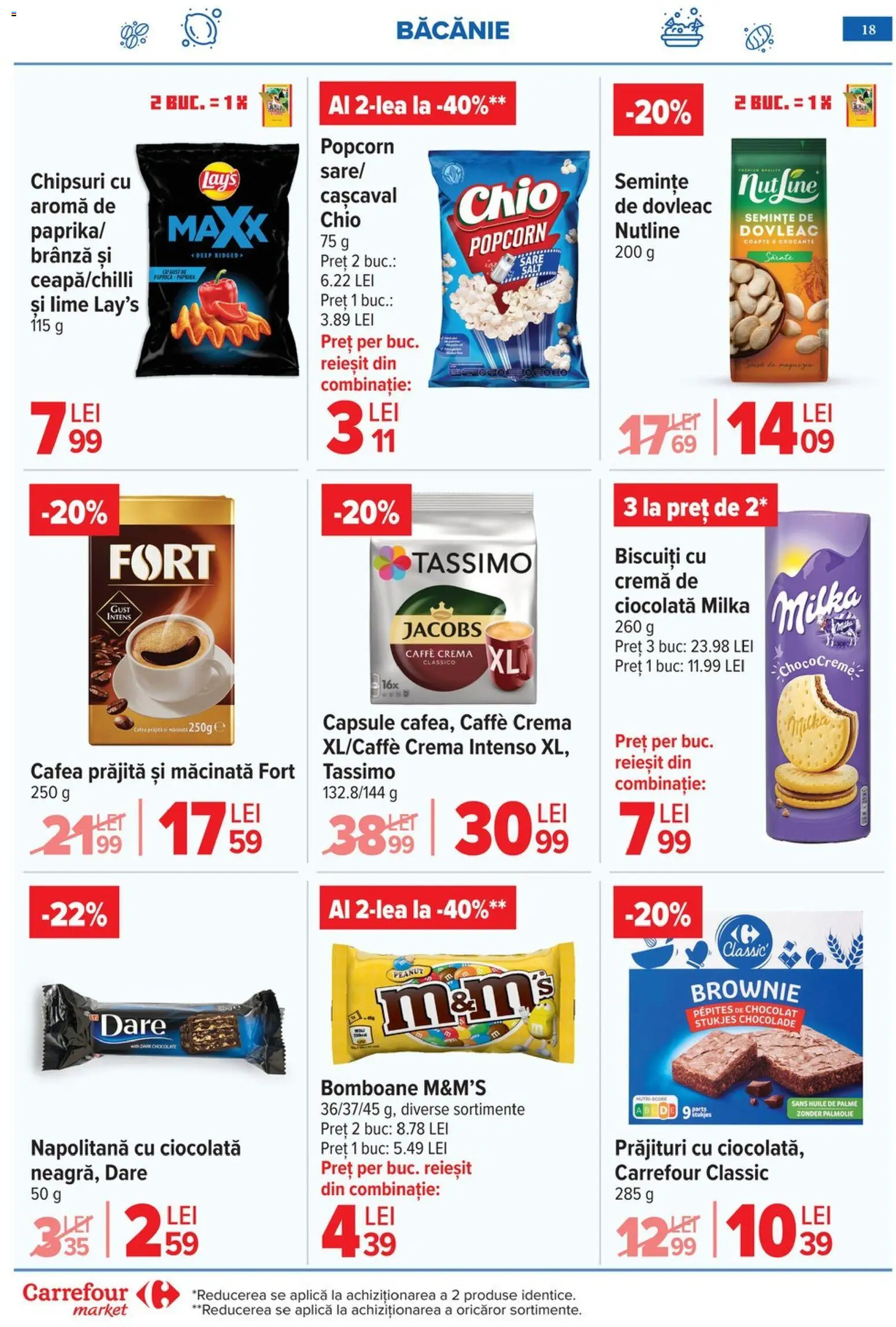 Noul catalog Carrefour – valabil de la 29.04.2026 | Pagină: 18 | Produse: Dovleac, Bomboane, Chipsuri, Biscuiți
