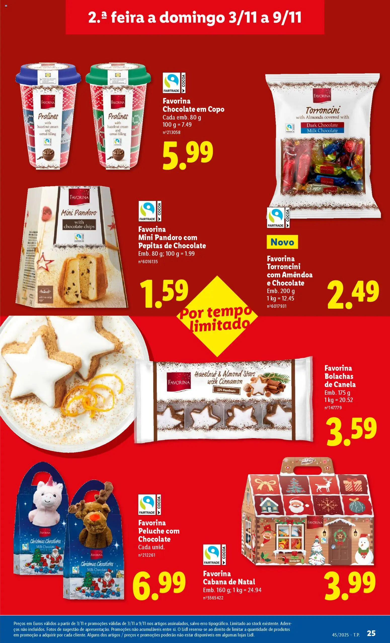 Lidl folheto │ válido de 03.11.2025 | Página: 25 | Produtos: Bolachas, Chocolates, Canela, Chocolate