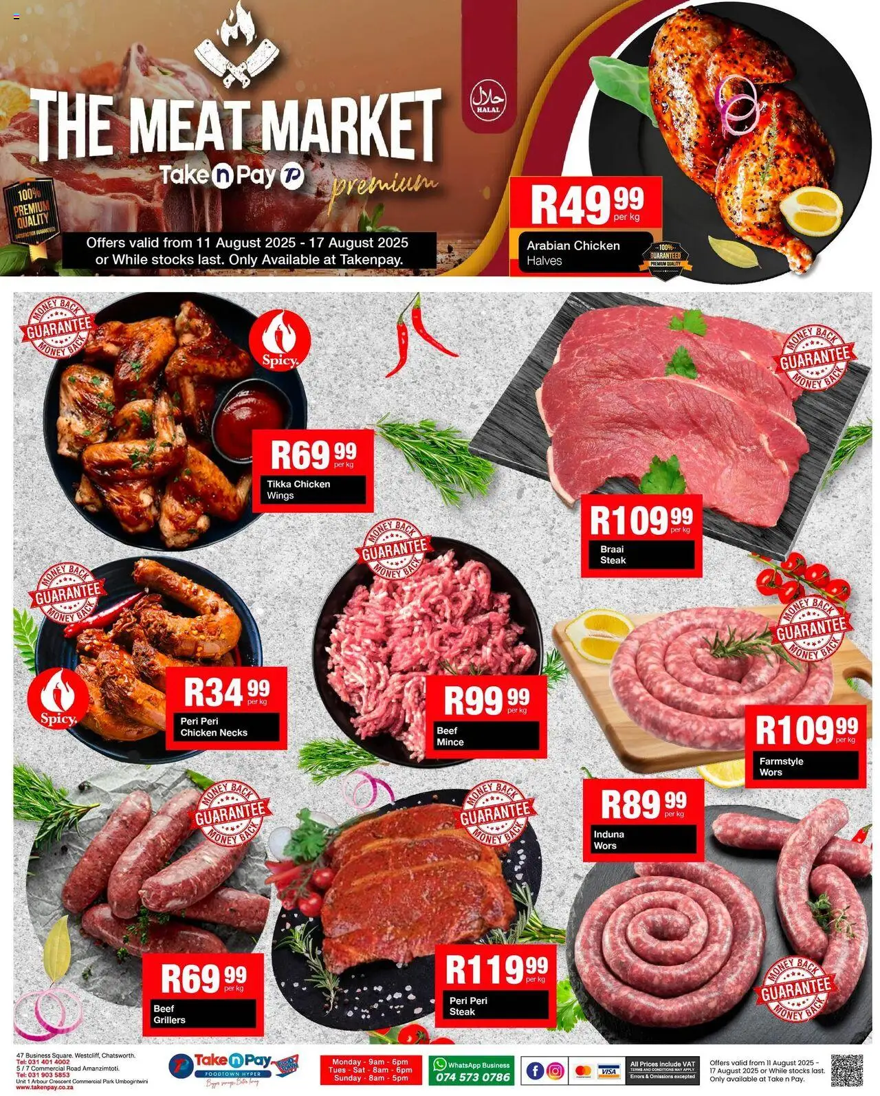 Take n Pay Specials │ valid from 11.08.2025 | Page: 13 | Products: Bag, Steak, Chicken, Beef