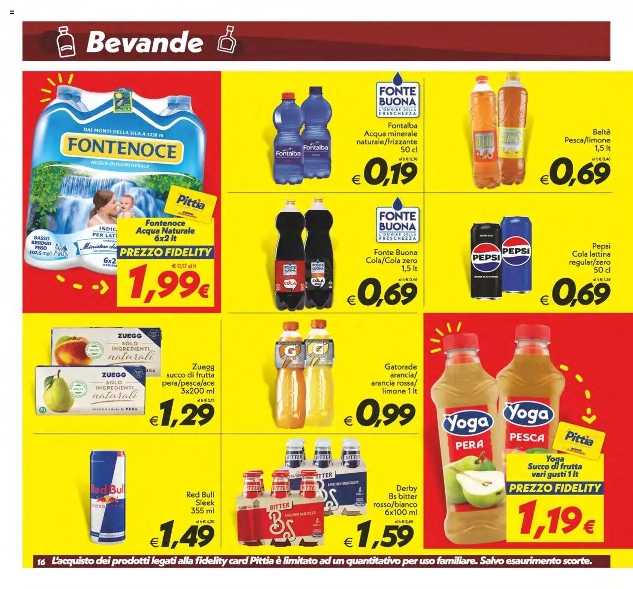 Volantino SuperConveniente del 12.09.2025 | Pagina: 16 | Prodotti: Frutta, Limone, Pepsi, Aperitivo