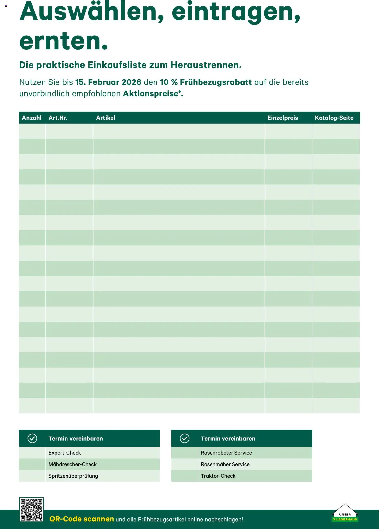 Lagerhaus Verschleißteile & Zubehör gültig ab 01.01.2026 | Seite: 101 | Produkte: Rasenmäher