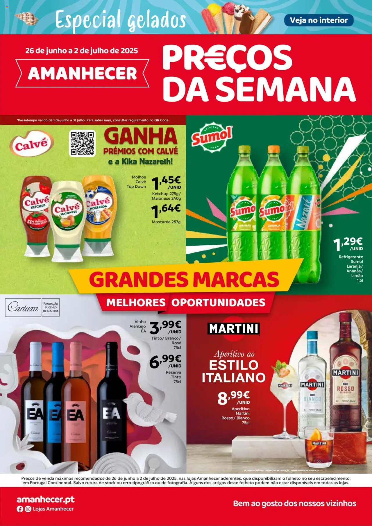 Amanhecer folheto │ válido de 26.06.2025 | Página: 1 | Produtos: Refrigerante, Sumo, Maionese, Ketchup