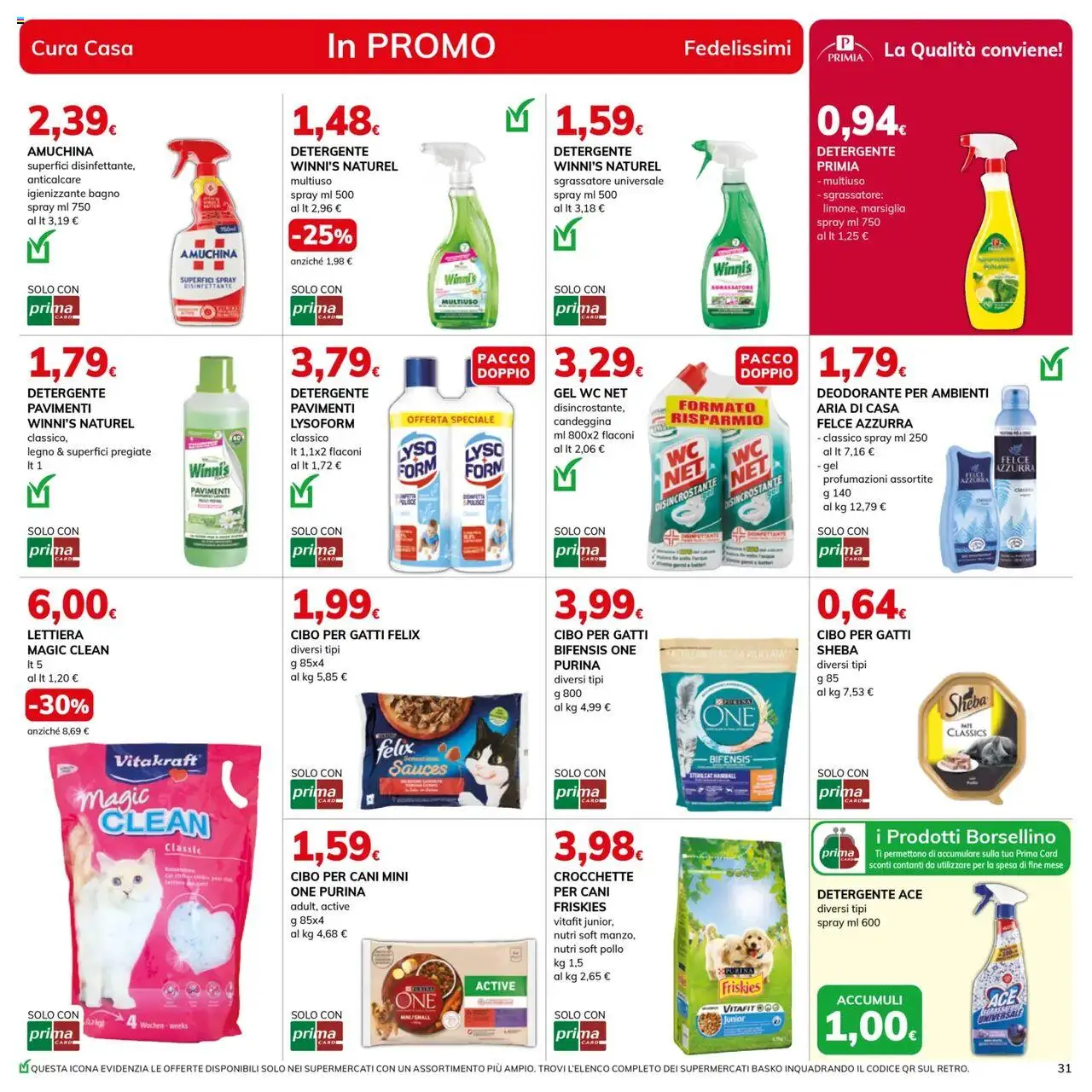 Volantino Basko del 03.06.2025 | Pagina: 31 | Prodotti: Deodorante, Pollo, Detergente, Bagno