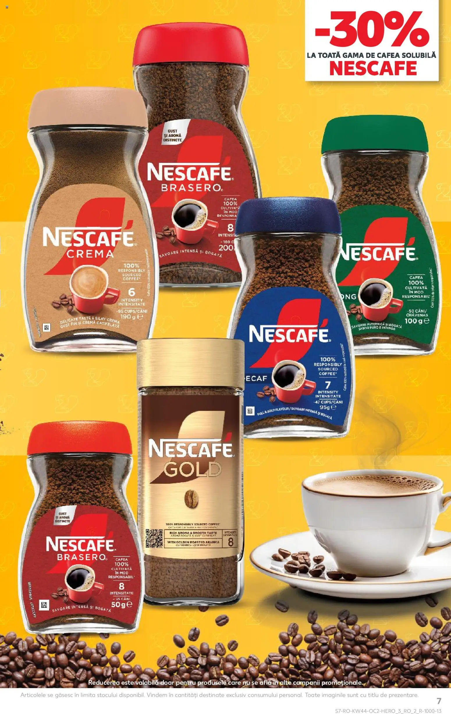 Kaufland RO akciós ujság - amely érvényes a következő dátumtól: 29.10.2025 | Oldal: 7 | Termékek: Nescafé