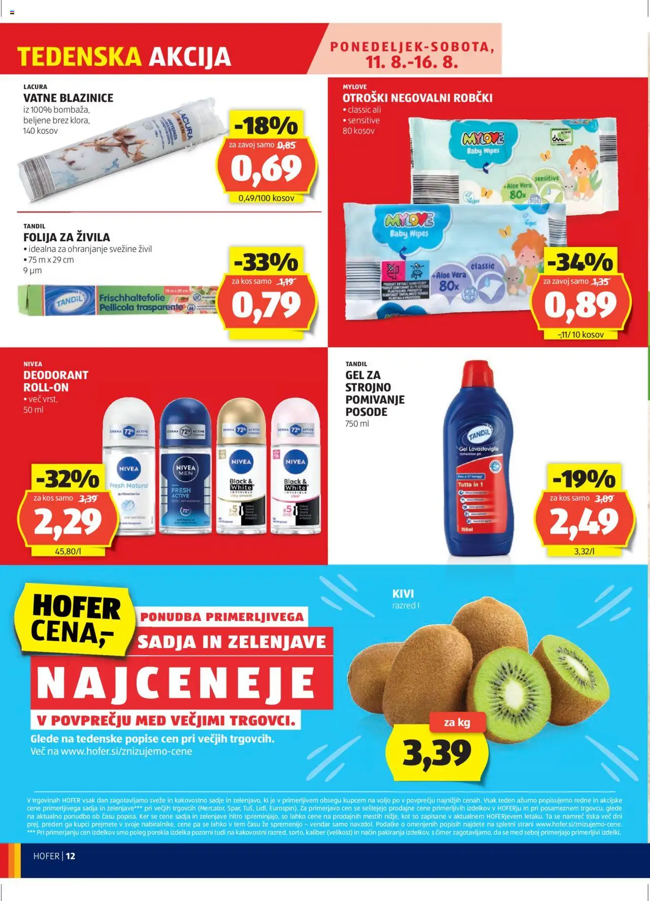 Hofer SI katalog | vrijedi od 07.08.2025 | Stranica: 12 | Proizvodi: Med, Kivi, Nivea