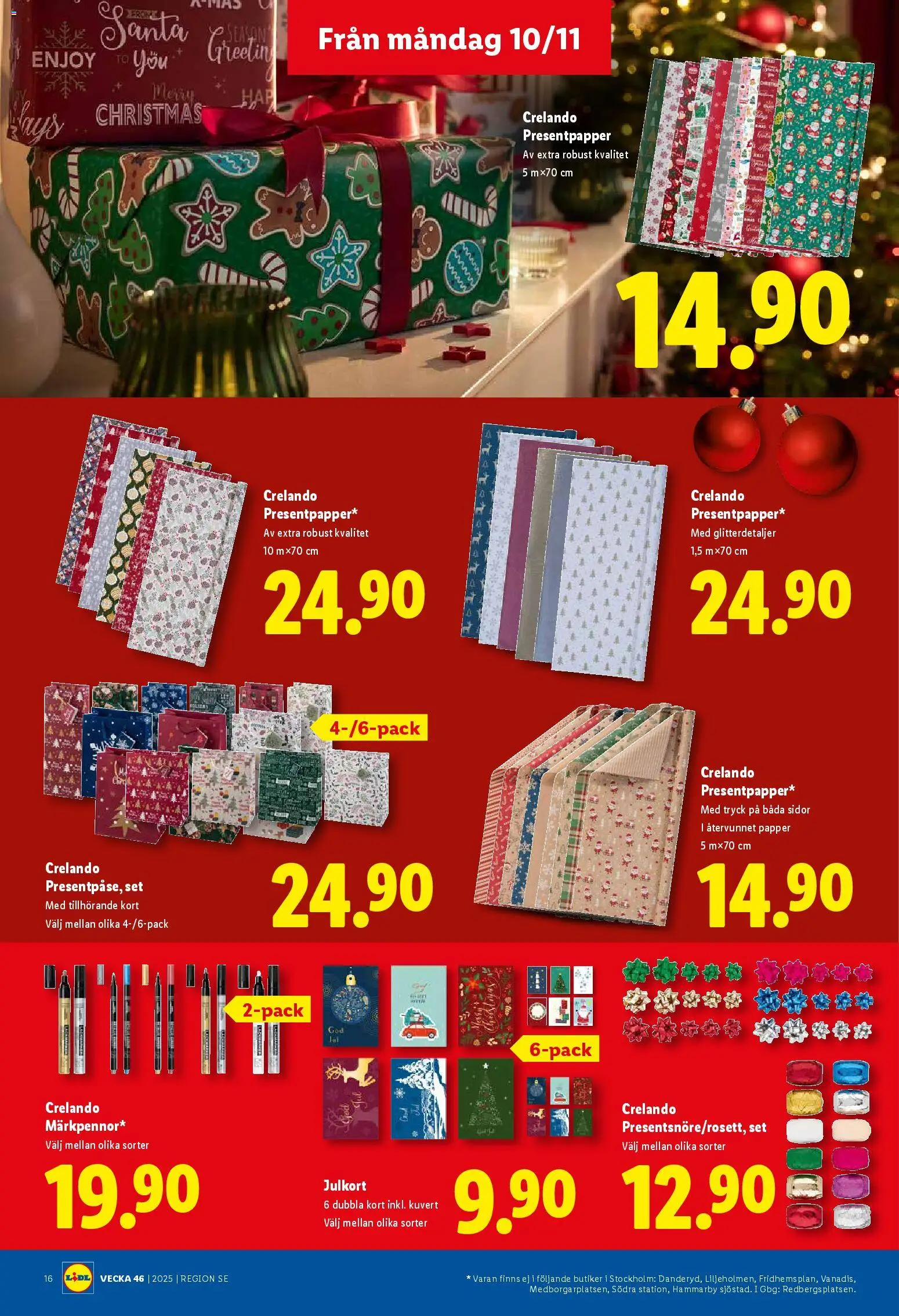 Lidl reklamblad aktuell från 10.11.2025 | Sida: 18 | Produkter: Set, Papper, Kuvert