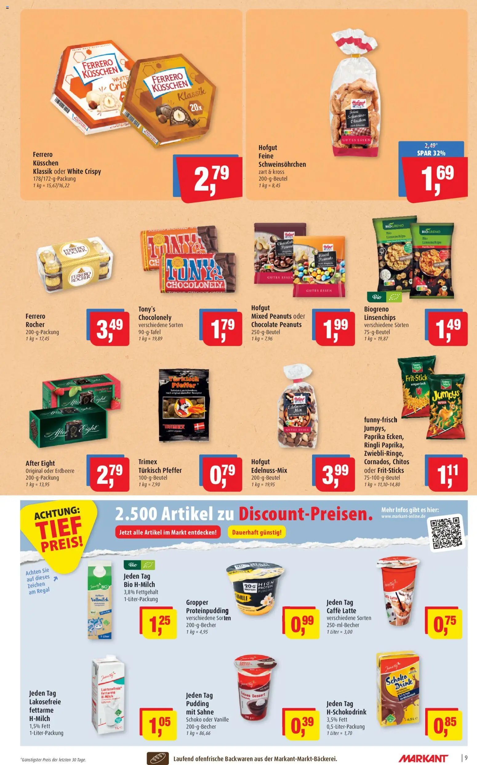 Markant Prospekt 	 – gültig ab 16.03.2026 | Seite: 9 | Produkte: Ofenfrische, Paprika, Pfeffer, Sahne