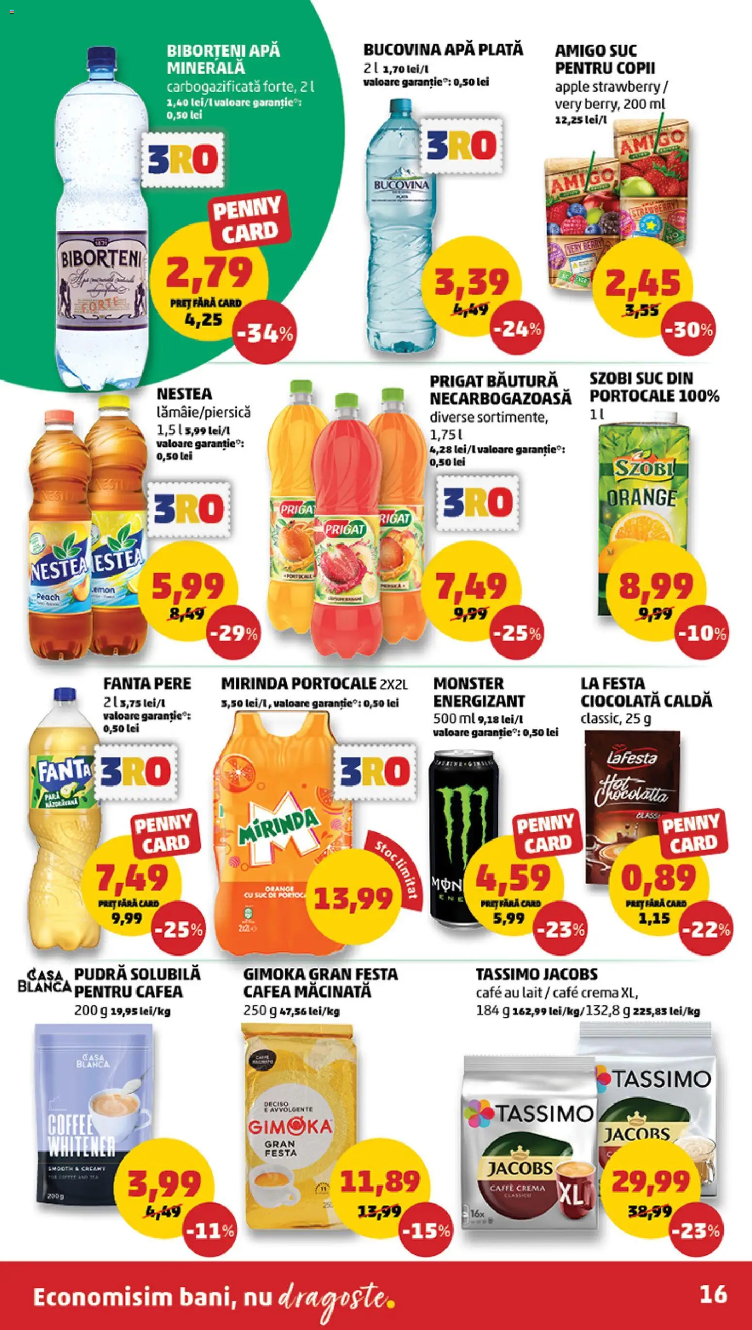 Noul catalog PENNY – valabil de la 25.02.2026 | Pagină: 16 | Produse: Yazı tahtası kalemi, Pudră, Cafea, Apă