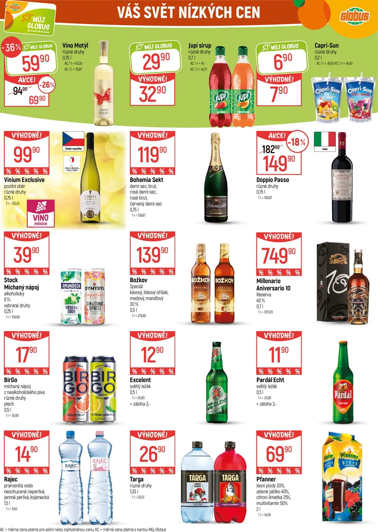 Globus leták - Chomutov od 04.03.2026 | Strana: 24 | Produkty: Bohemia sekt, Vodka, Sekt, Plech