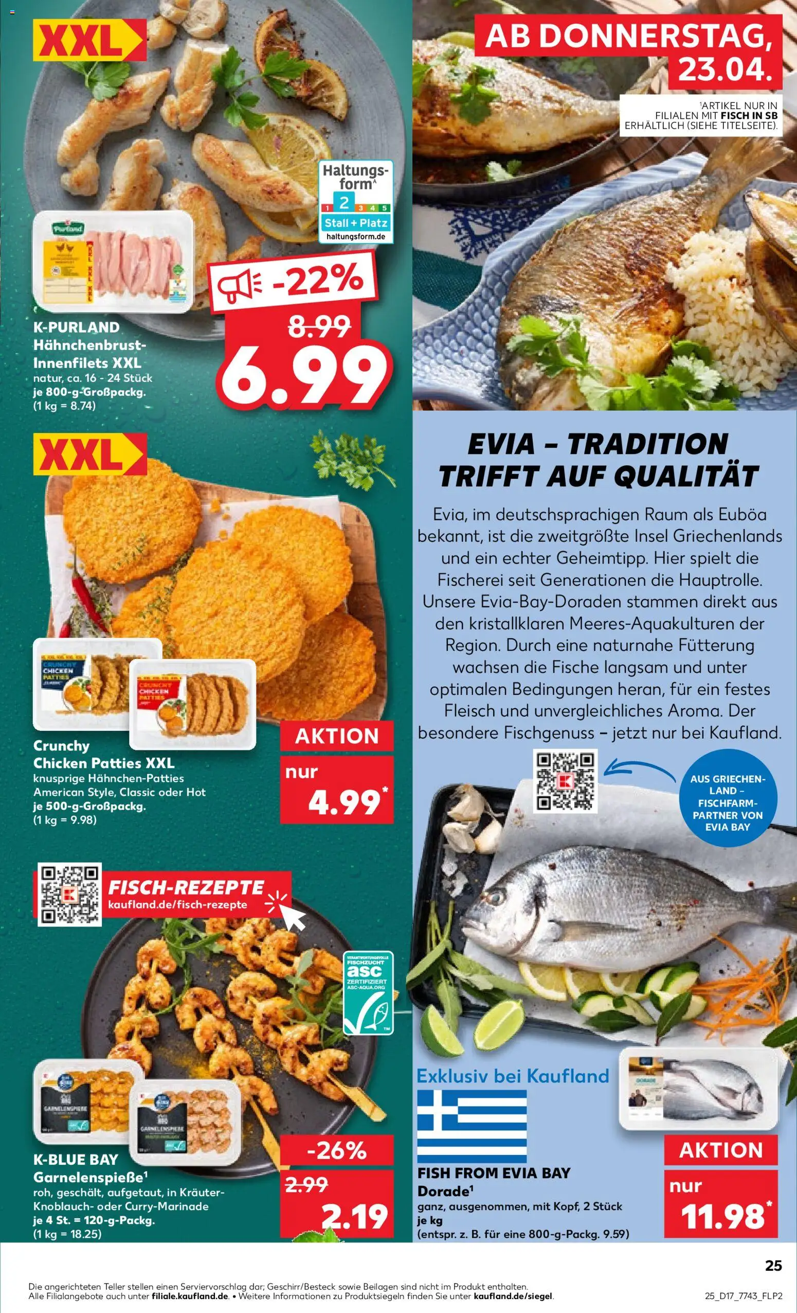 Kaufland Prospekt Völklingen	 – gültig ab 23.04.2026 | Seite: 25 | Produkte: Fisch, Knoblauch, Fleisch, Hahnchenbrust