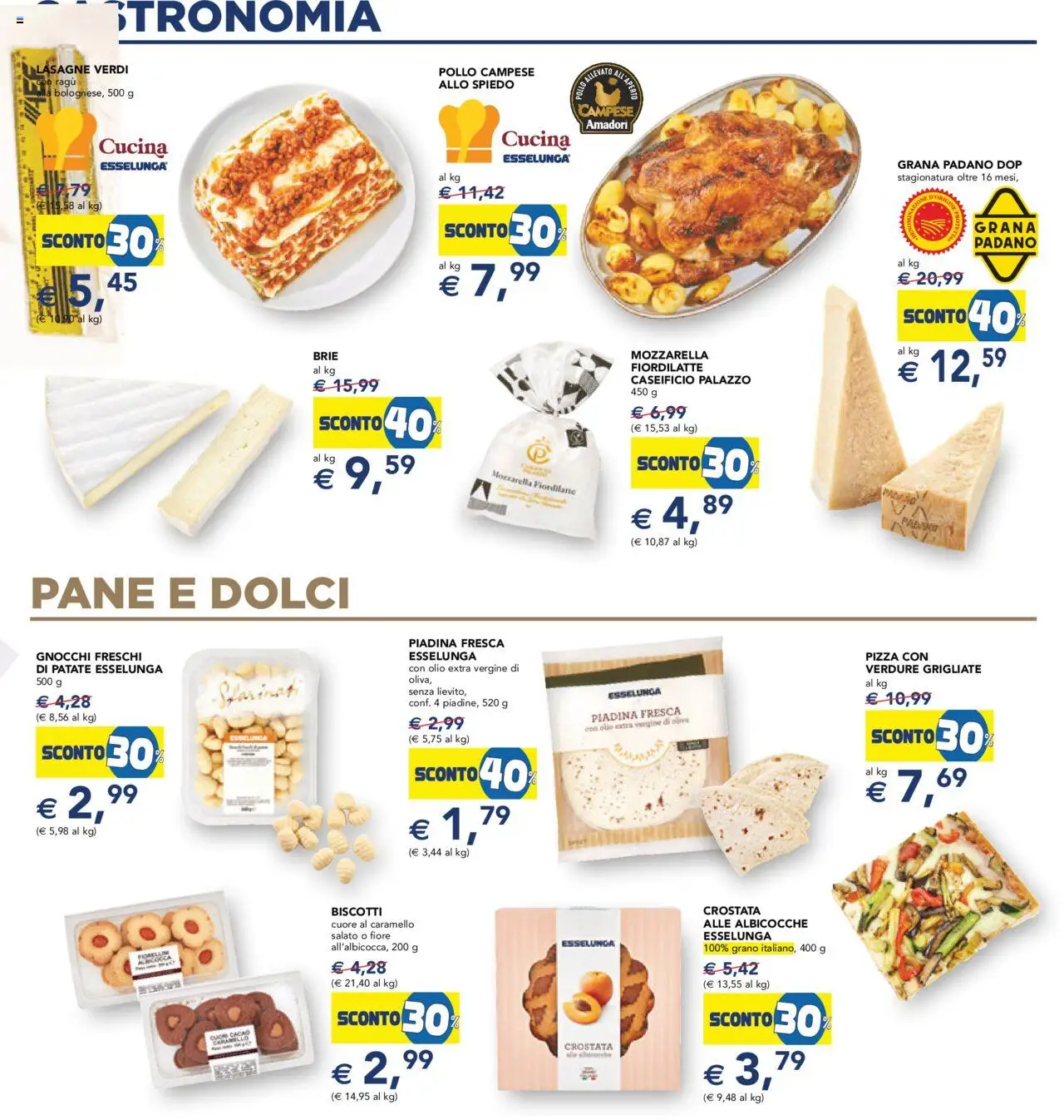 Volantino Esselunga S del 28.08.2025 | Pagina: 19 | Prodotti: Pane, Biscotti, Verdure, Albicocche