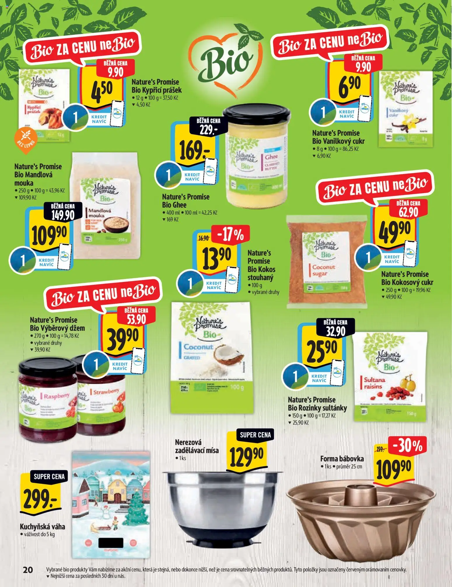 Albert katalog - Hypermarket od 29.10.2025 | Strana: 20 | Produkty: Kokosový cukr, Bábovka, Forma, Kuchyňská váha