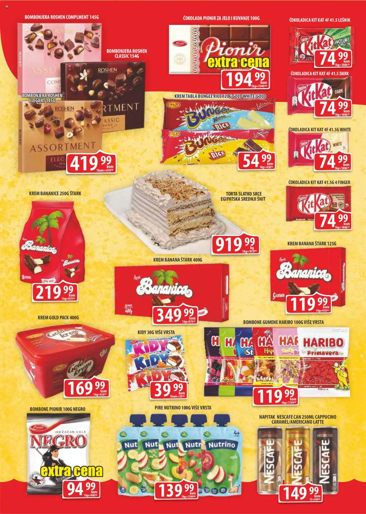 Fortuna Market katalog - važi od 12.09.2025 | Strana: 8 | Proizvode: Banana, Bombone, Nescafé, Torta