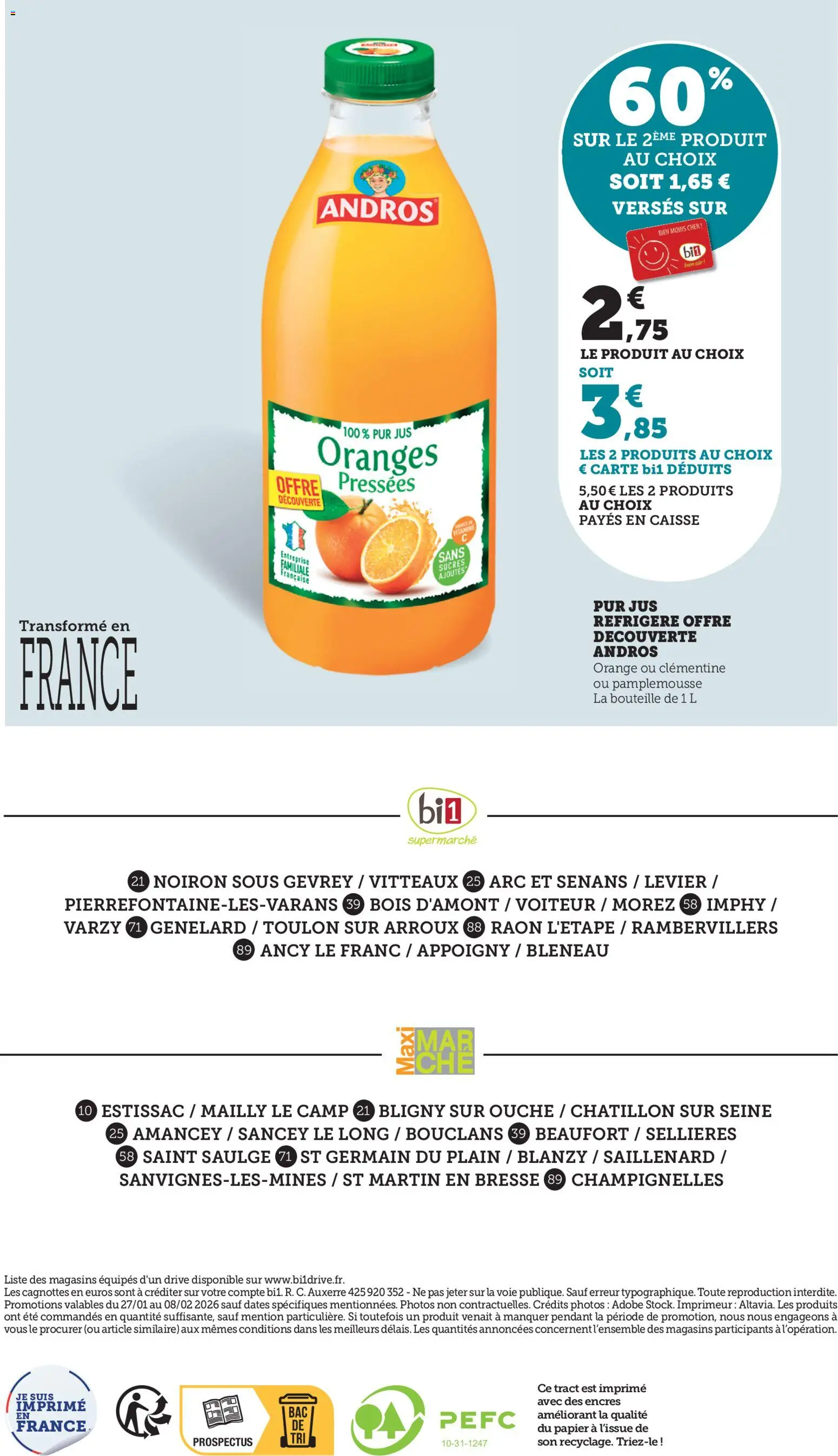 {H1} | Page: 10 | Produits: Beaufort, Pamplemousse, Jus, Oranges