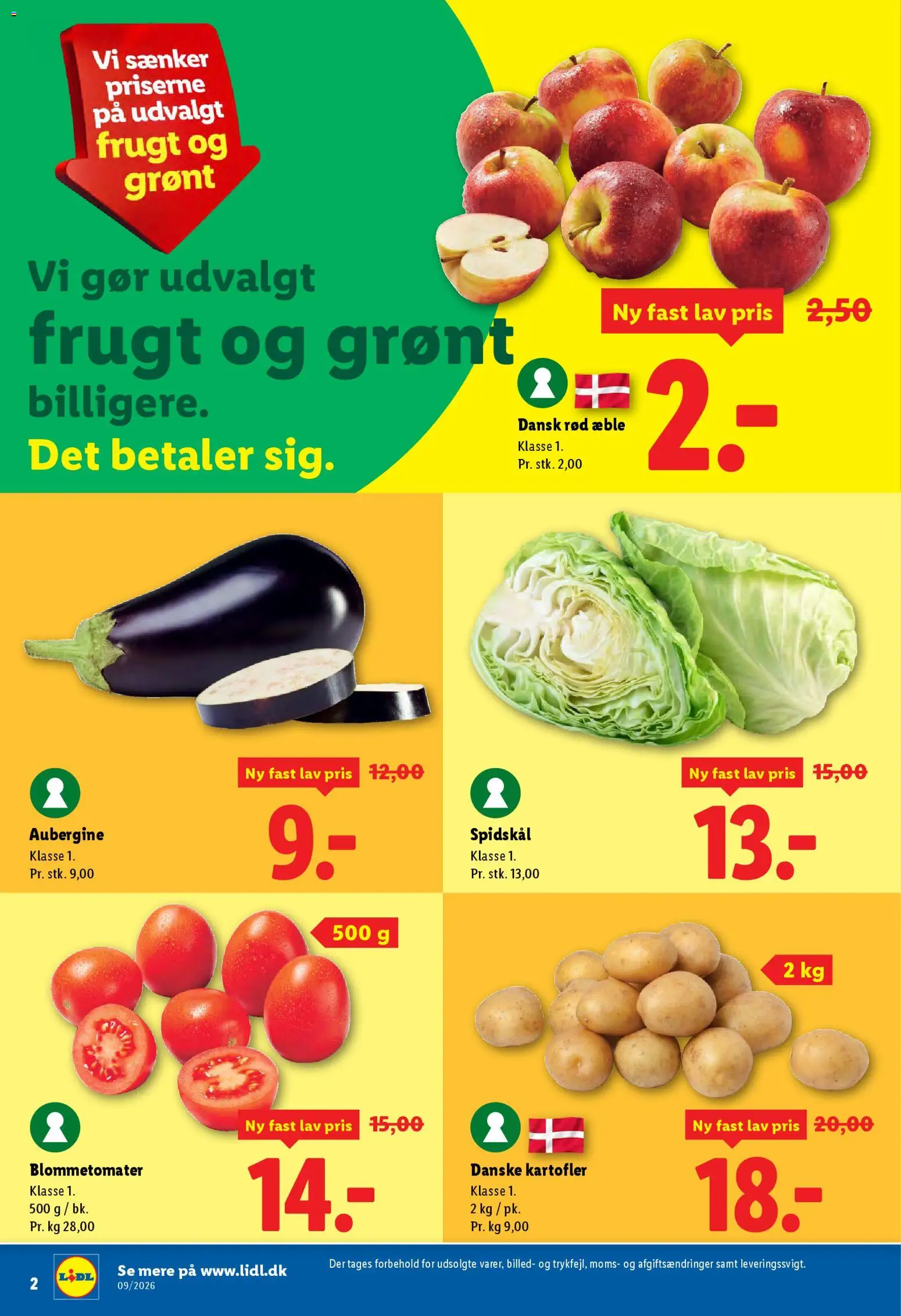 Lidl tilbudsavis – gyldig fra 26.02.2026 | Side: 17 | Produkter: Kartofler, Aubergine, Spidskål