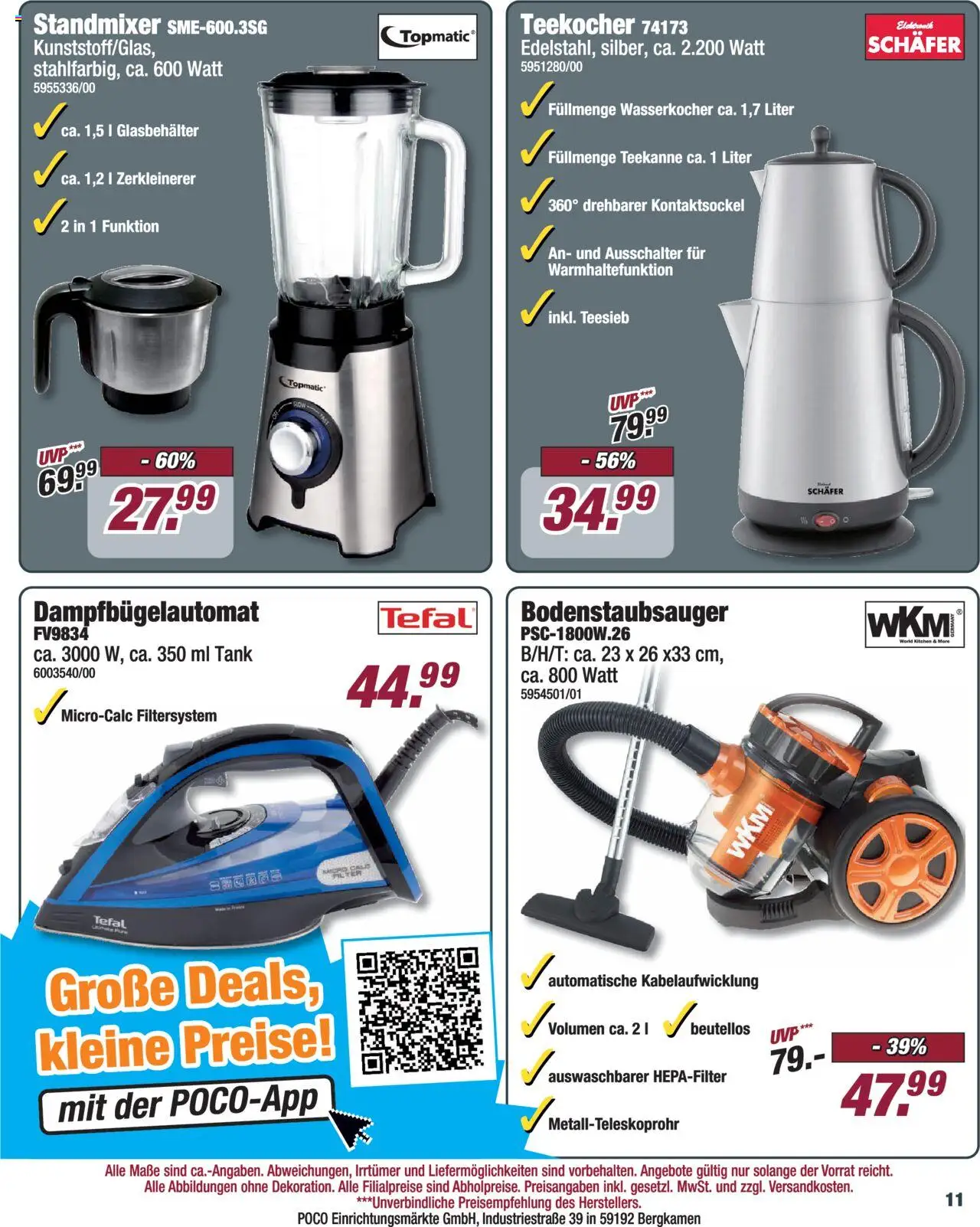 Poco  Onlineprospekt - gültig ab dem 27.07.2025 | Seite: 11 | Produkte: Wasserkocher, Teekanne