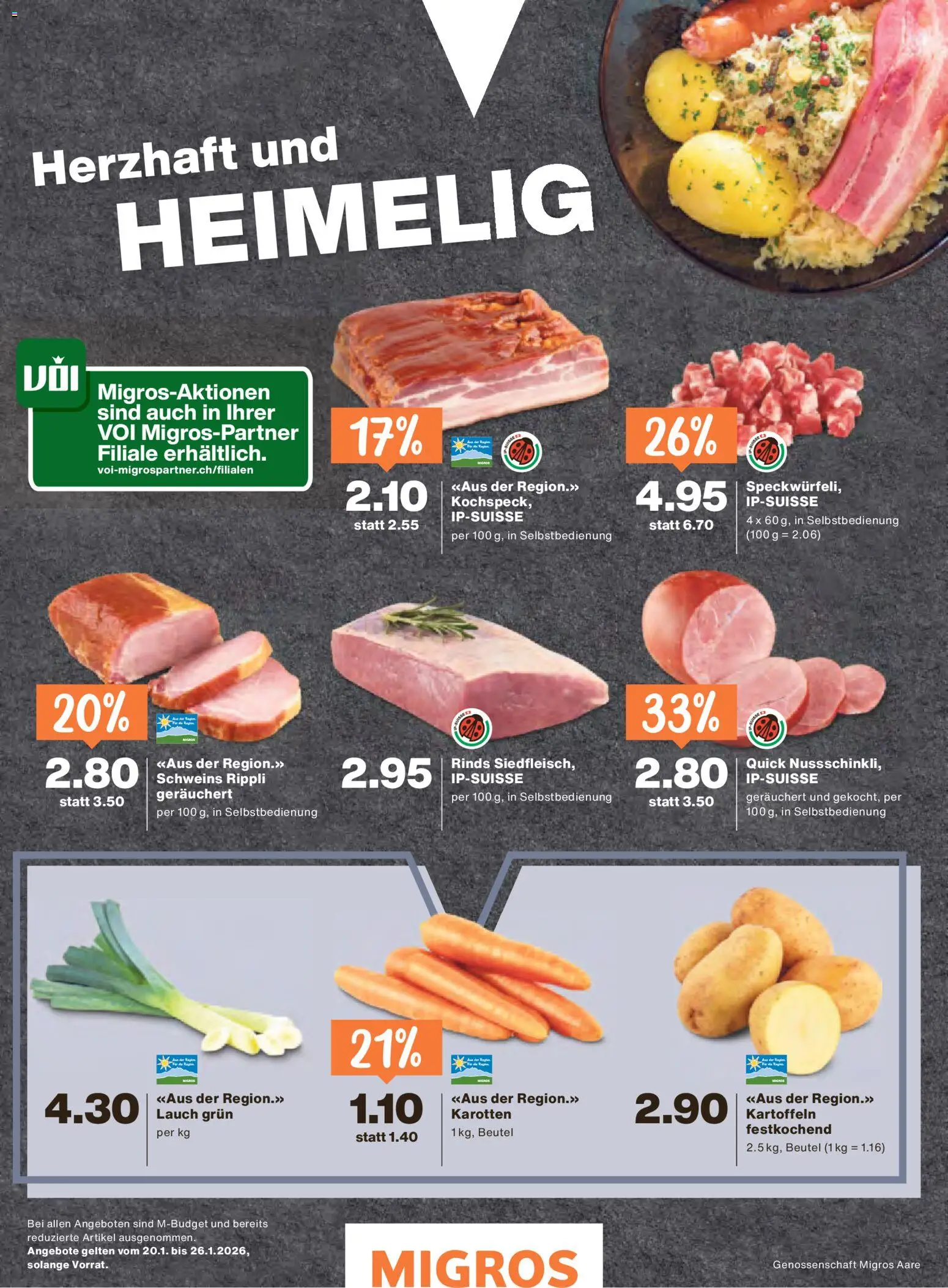 Migros Magazin – gültig ab 19.01.2026 | Seite: 38 | Produkte: Kartoffeln