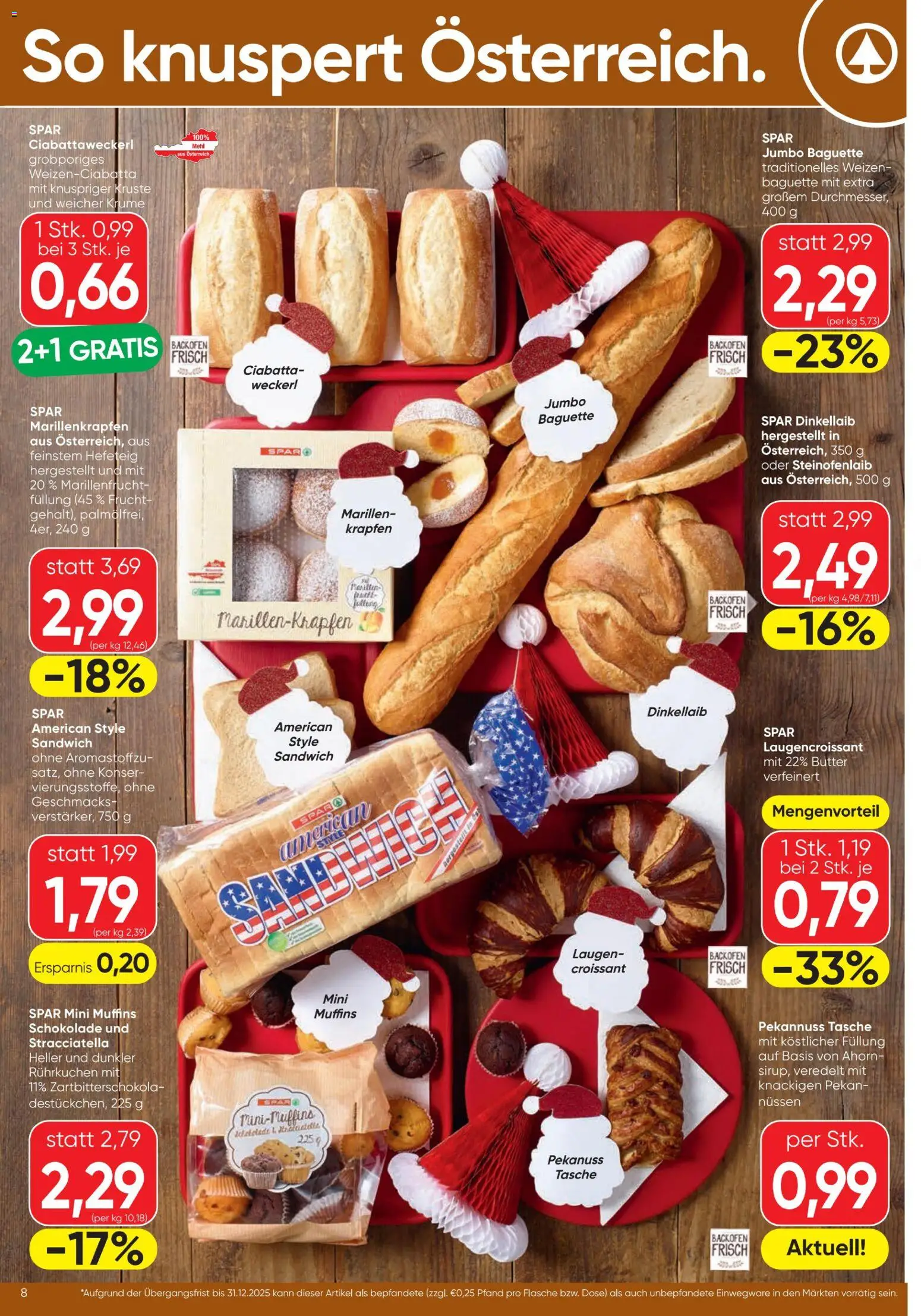 Spar Flugblatt gültig ab 13.11.2025 | Seite: 8 | Produkte: Jääkaappipakastin, Tasche, Butter, Schokolade