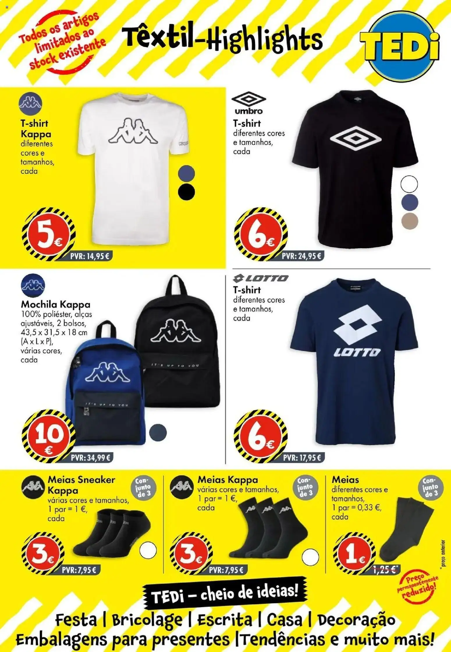 TEDi - Nova abertura │ válido de 20.03.2026 | Página: 2 | Produtos: Mochila, Meias