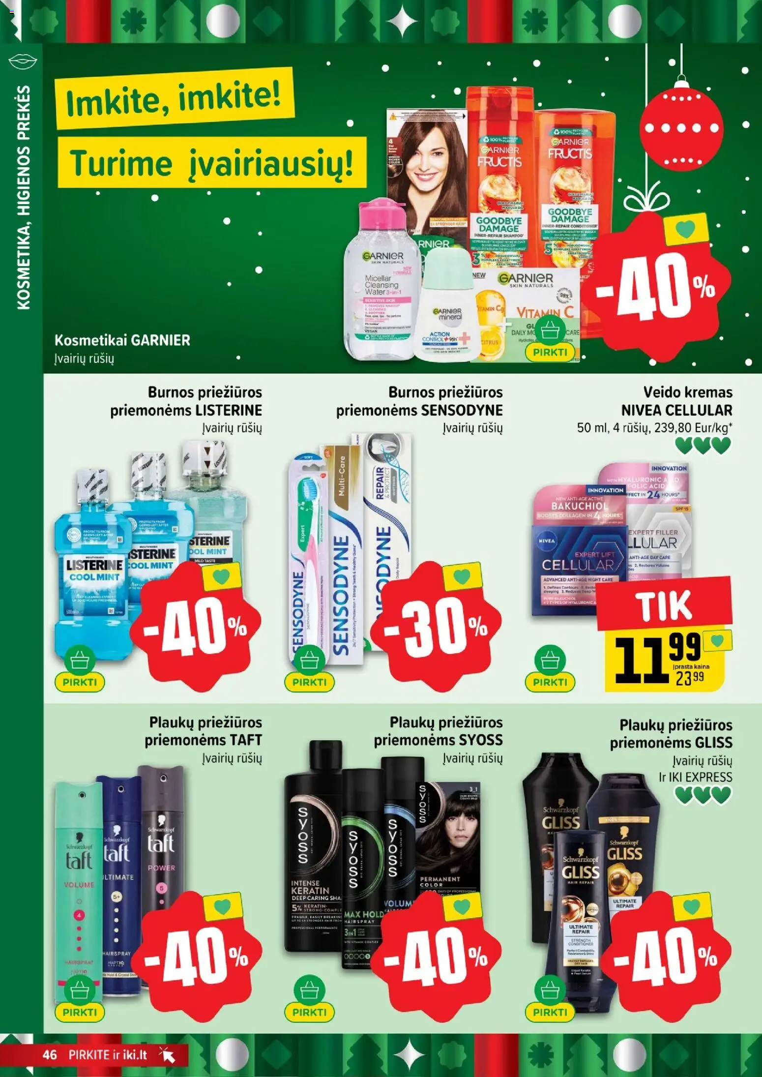 IKI akcijos nuo 29.12.2025 | Puslapis: 46 | Prekių: Kremas