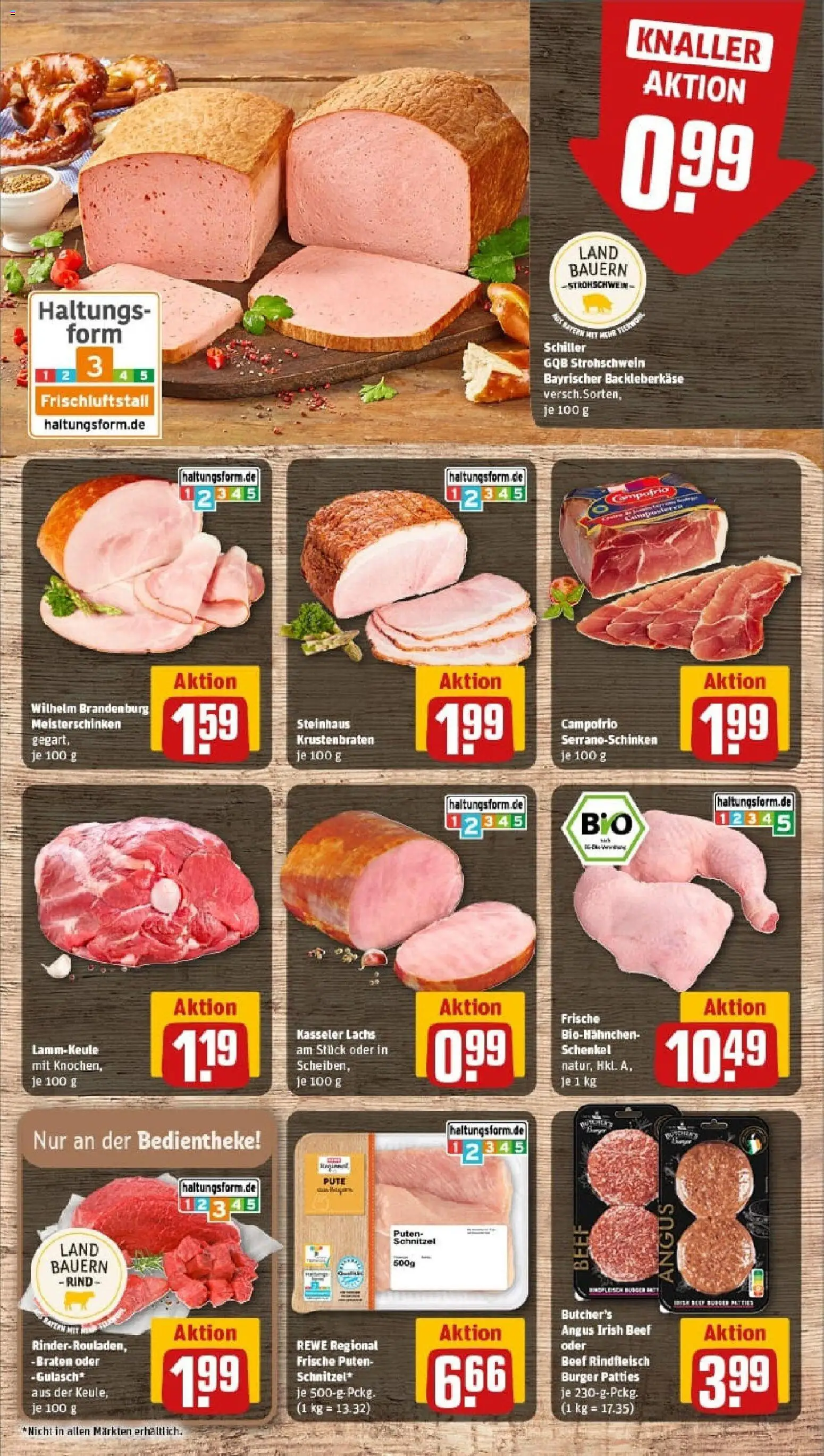 Rewe prospekt München	 – gültig ab 26.10.2025 | Seite: 10 | Produkte: Lammkeule, Pute, Burger, Rindfleisch