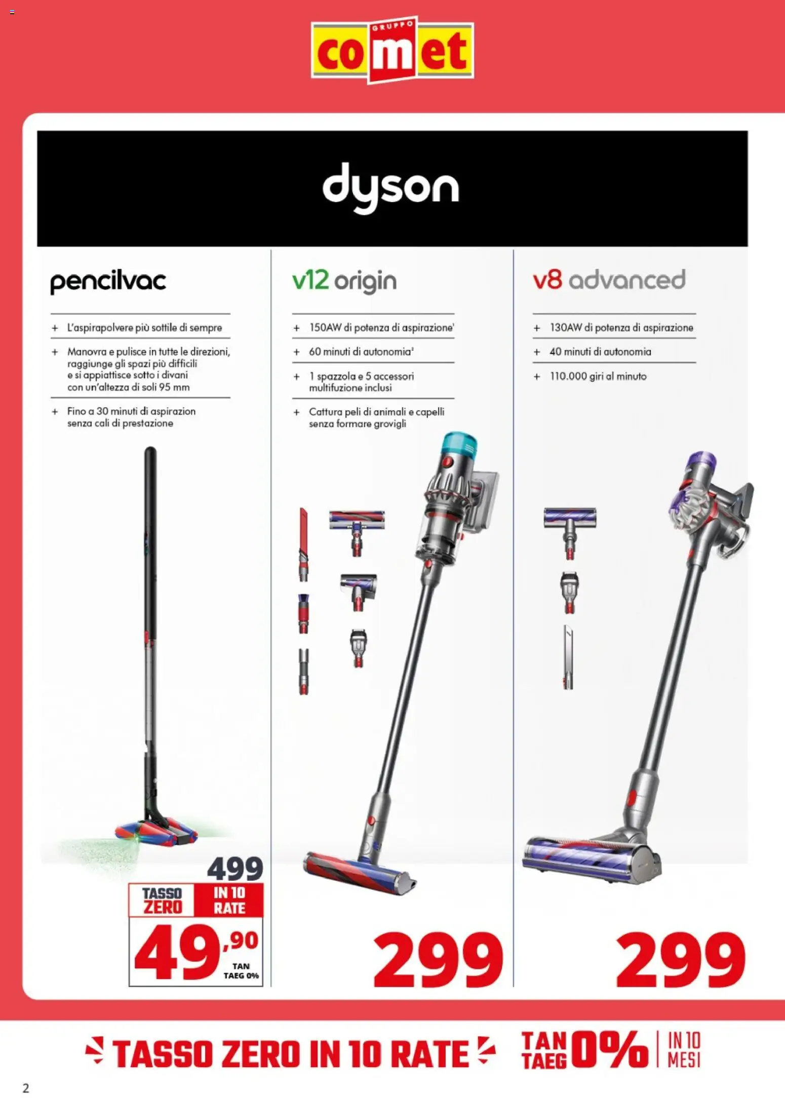 Volantino Comet del 13.04.2026 | Pagina: 2 | Prodotti: Spazzola, Dyson