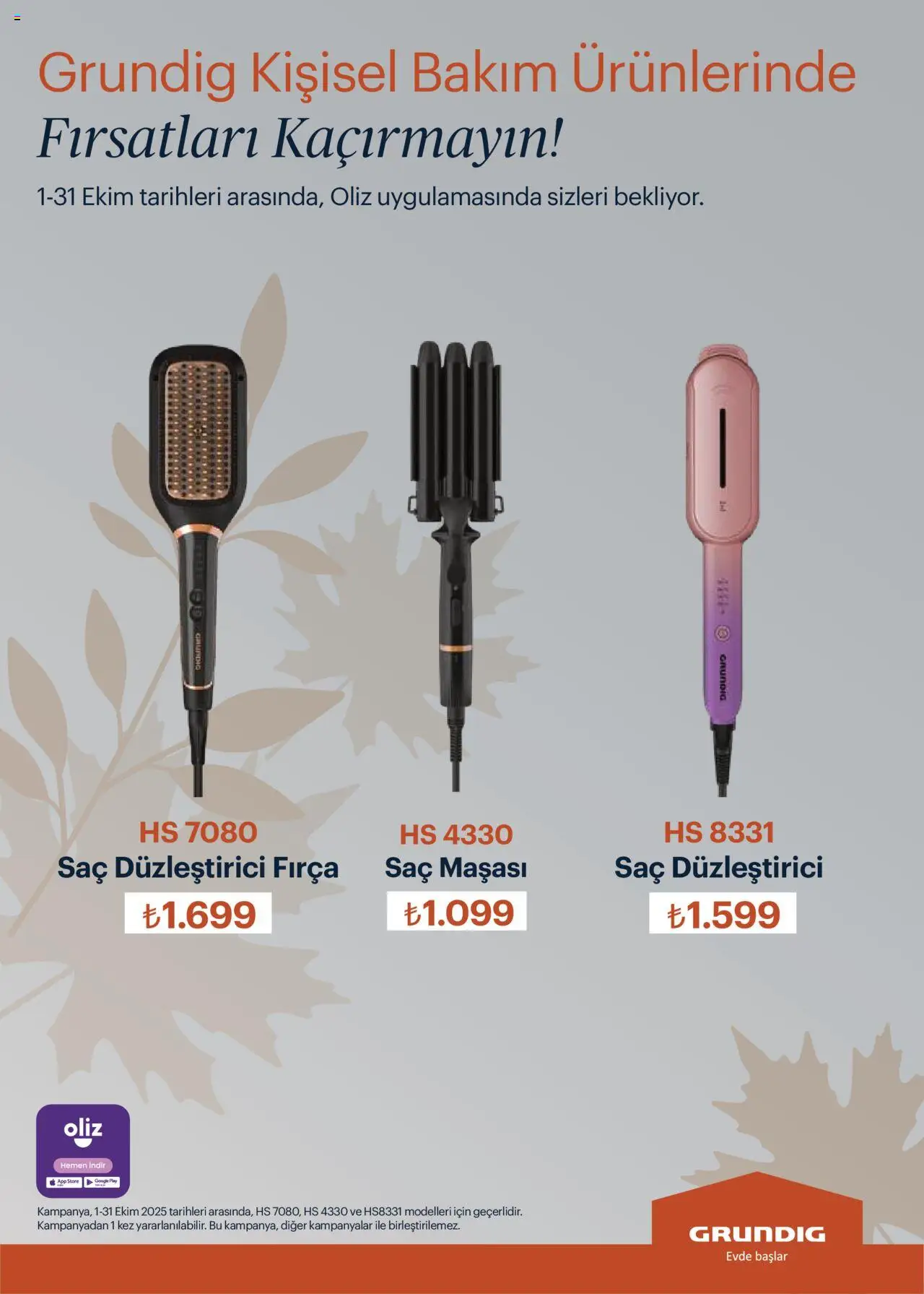 Arçelik Katalog - 01.10.2025 tarihinden itibaren geçerlidir | Sayfa: 103 | Ürünler: Saç maşası, Saç düzleştirici, Fırça