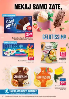 Mercator katalog akcije – veljaven od 16.04.2026 | Stran: 24 | Izdelki: Kos, Ananas, Sladoled, Mango