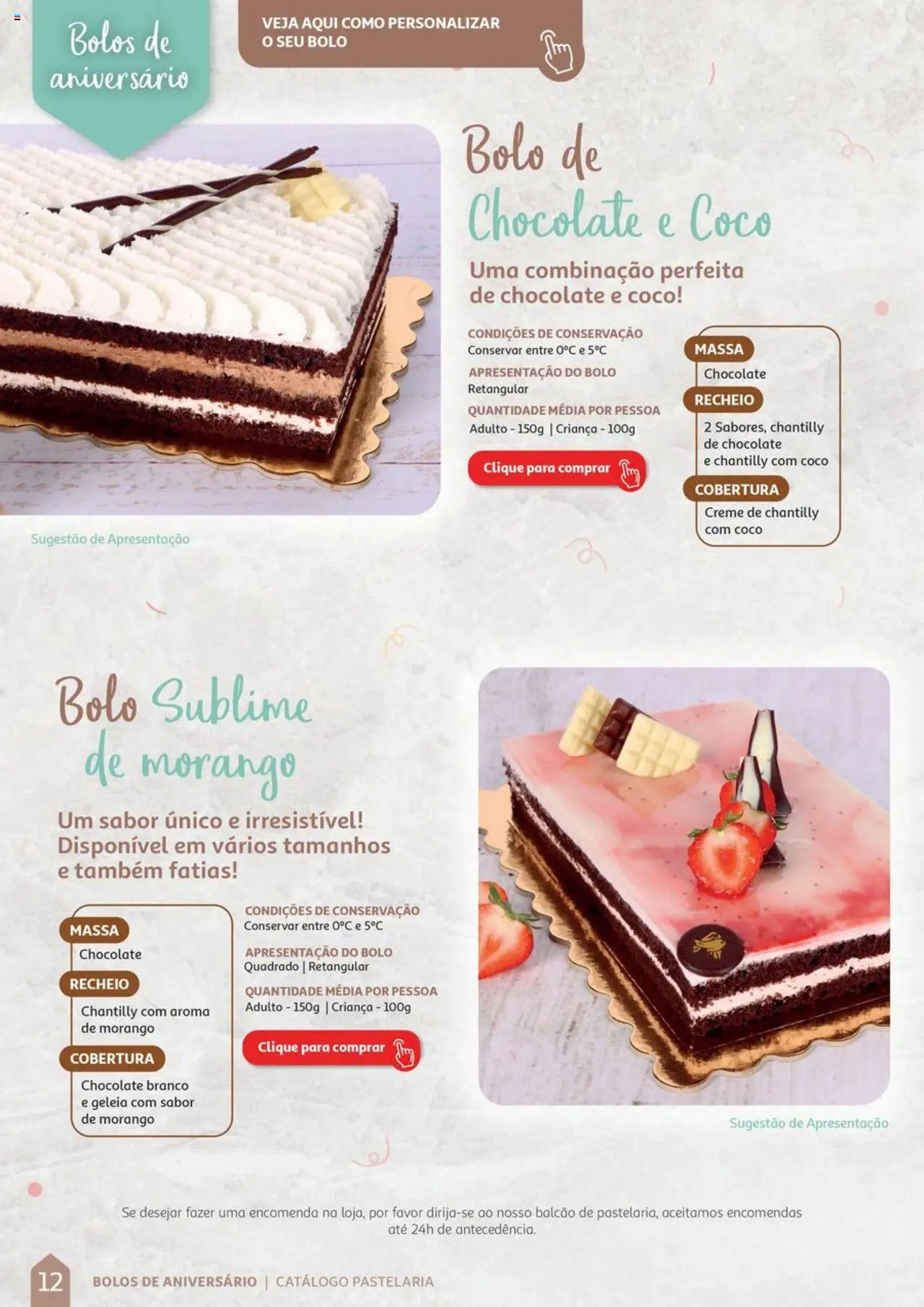 Auchan Catálogo de Pastelaria │ válido de 08.04.2024 | Página: 12 | Produtos: Geleia, Chocolate, Massa, Creme