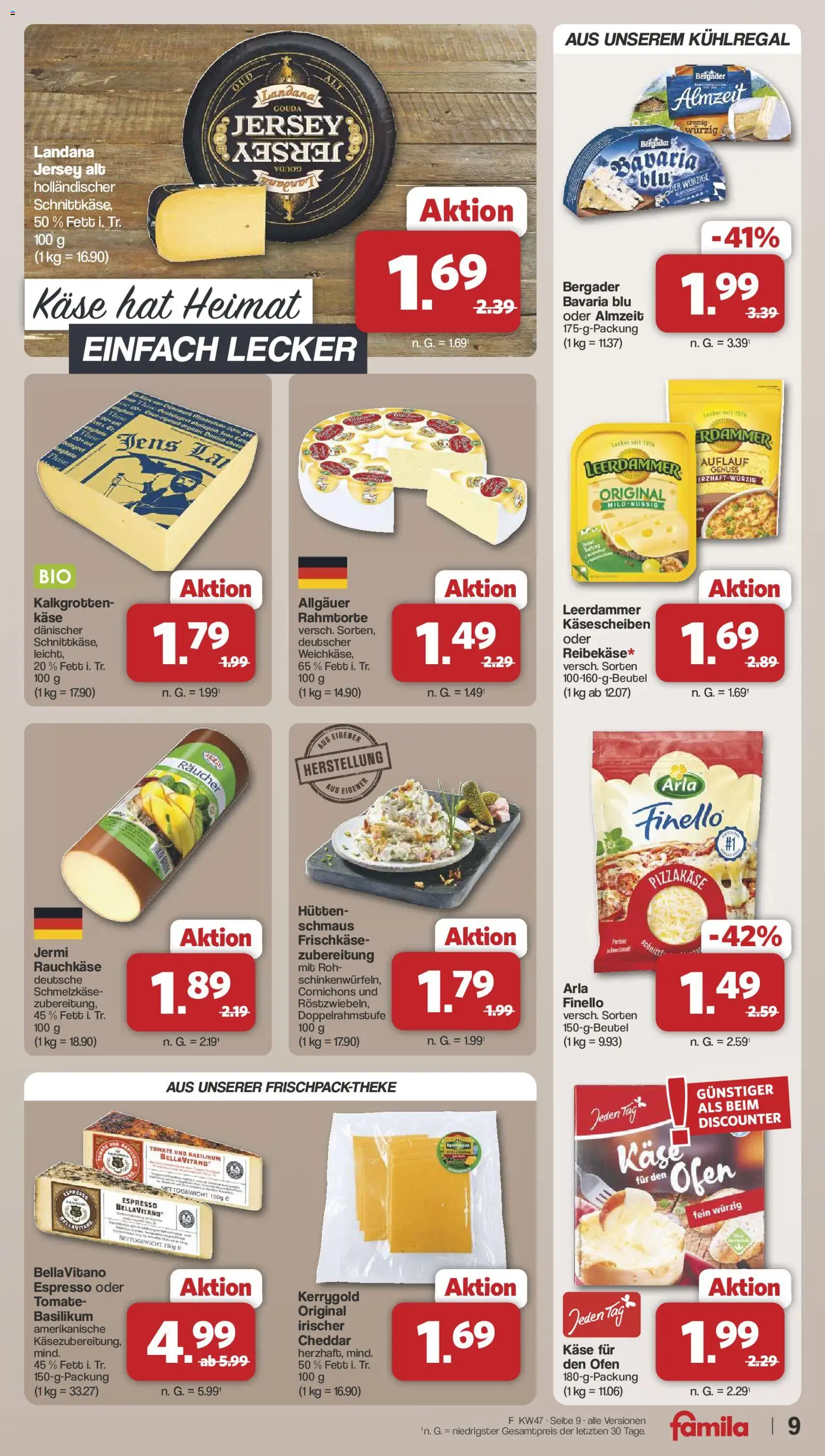 Famila Nordwest - Black Friday – gültig ab 17.11.2025 | Seite: 9 | Produkte: Ofen, Käse, Gouda, Leerdammer