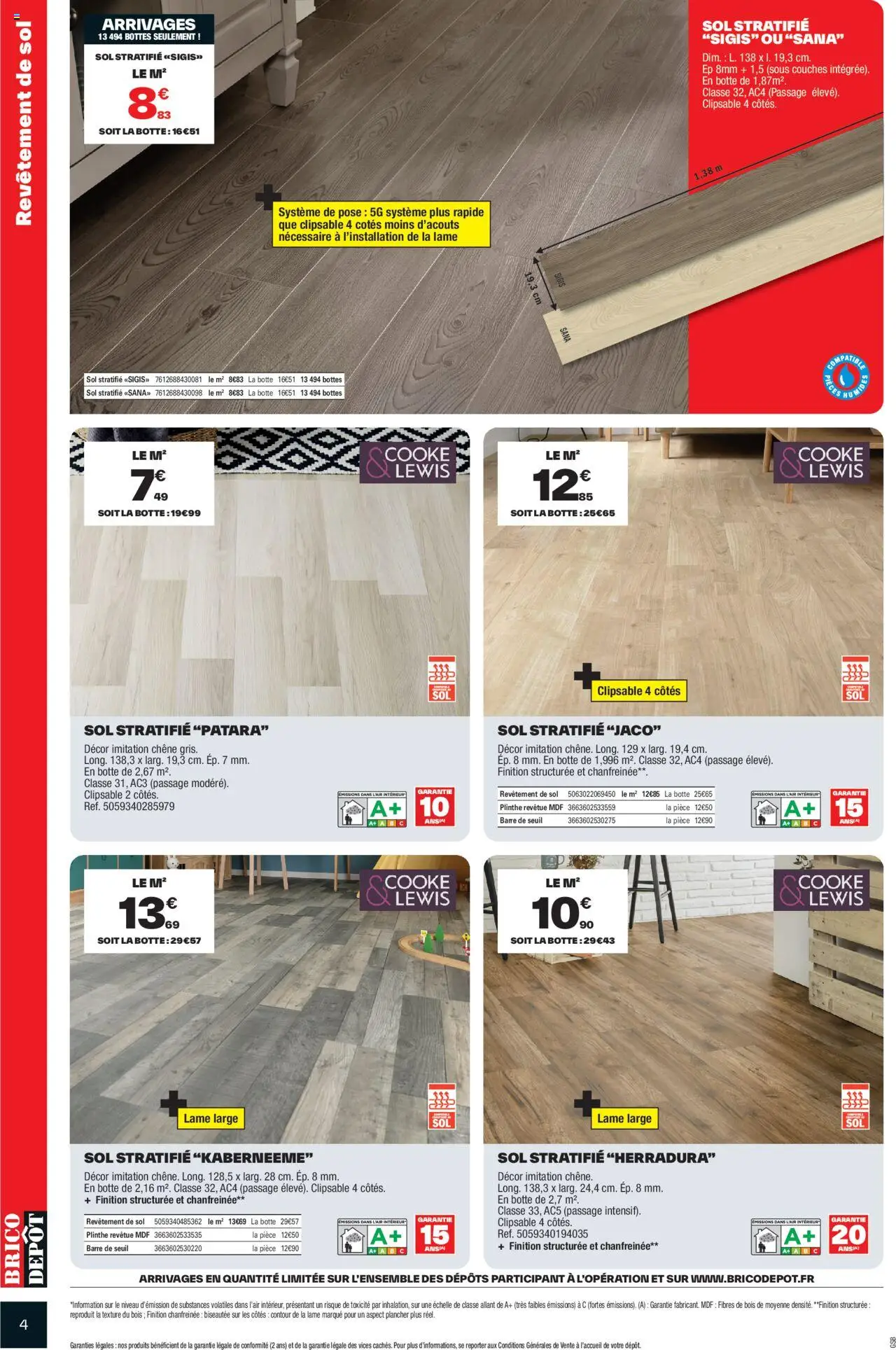  | Page: 4 | Produits: Couches, Plinthe, Bottes