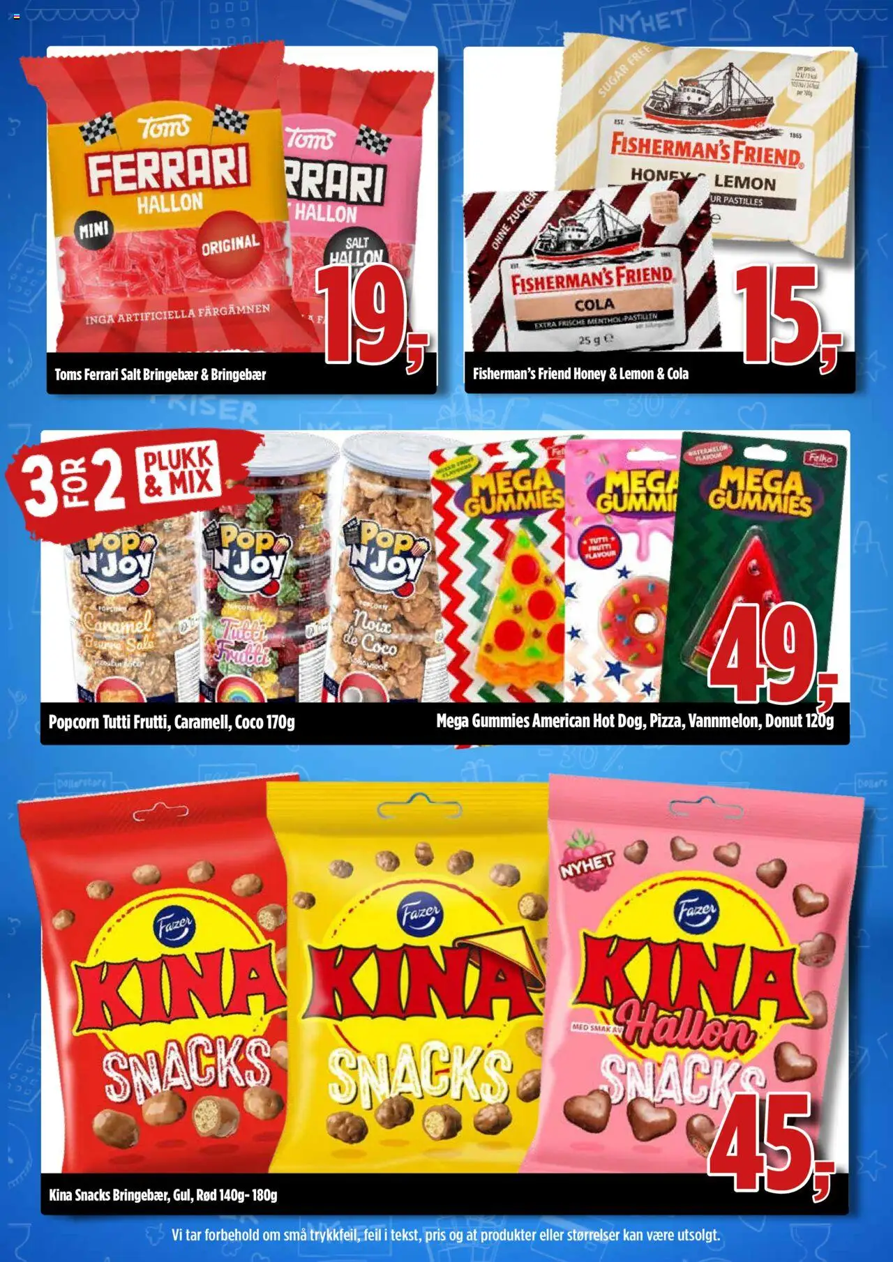  | Side: 7 | Produkter: Болти, Snacks, Bringebær