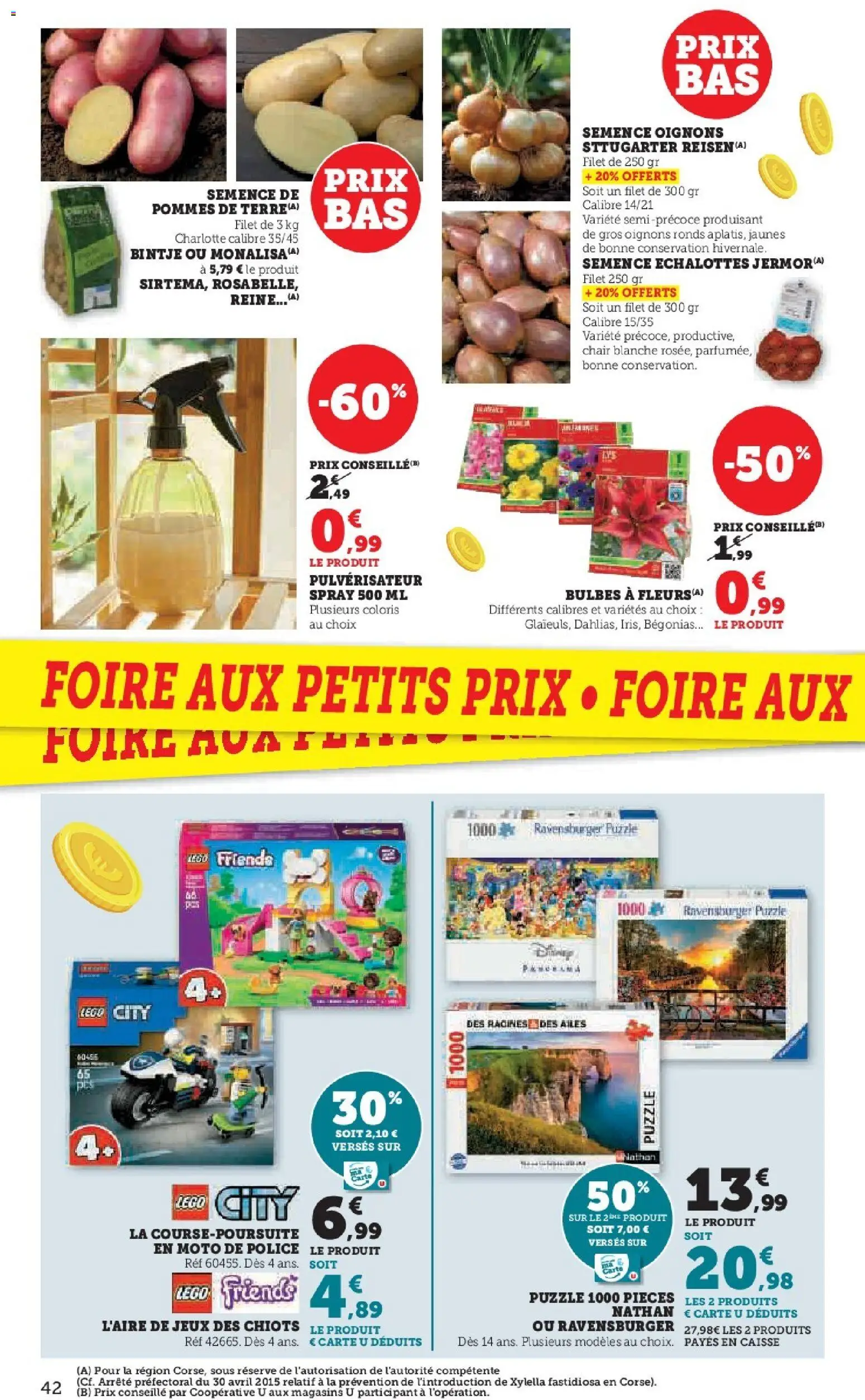 {H1} | Page: 42 | Produits: Légo, Jeux, Pommes, Oignons