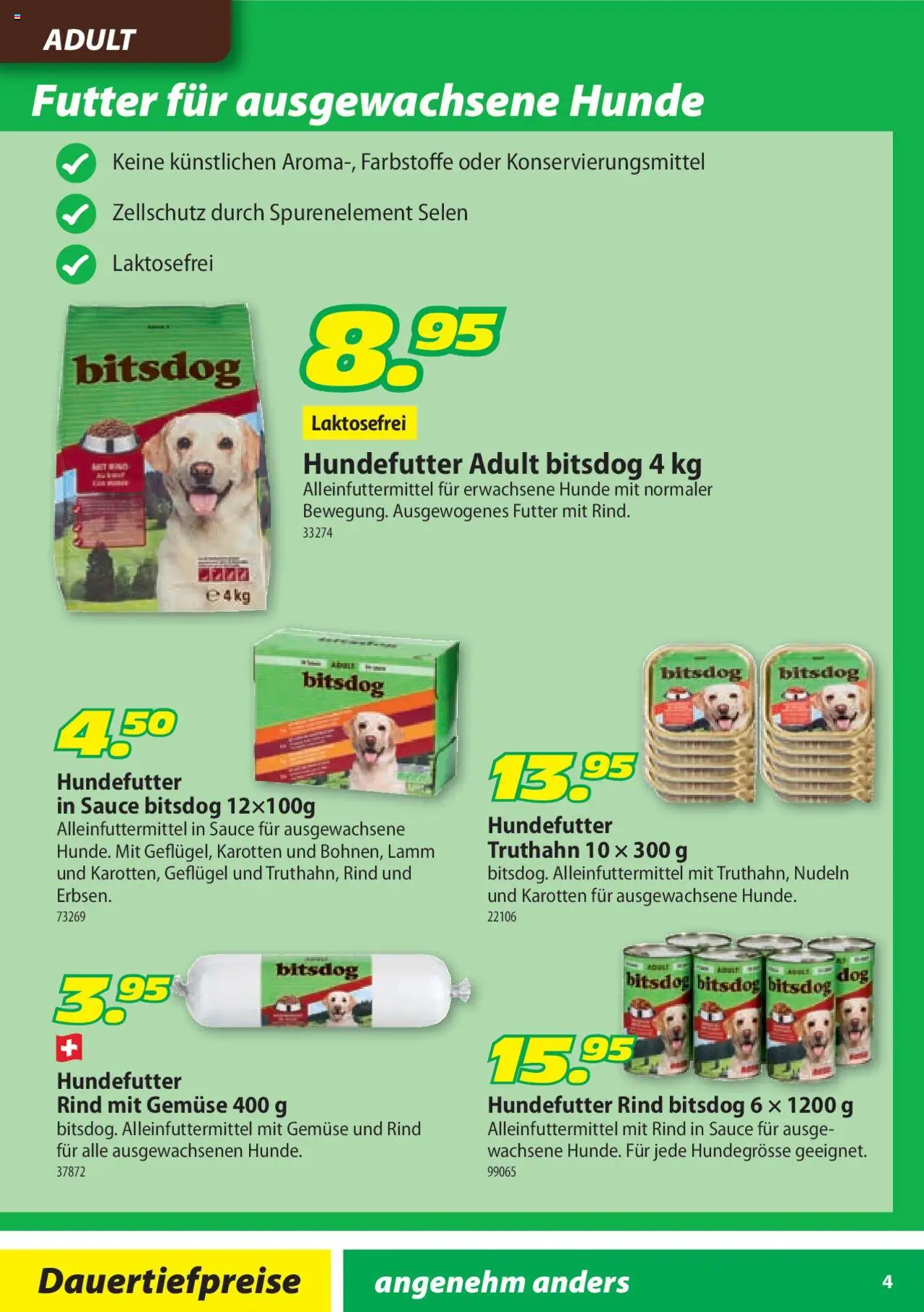 Landi Aktionen bitsdog ab 02.01.2025 | Seite: 4 | Produkte: Nudeln, Gemüse