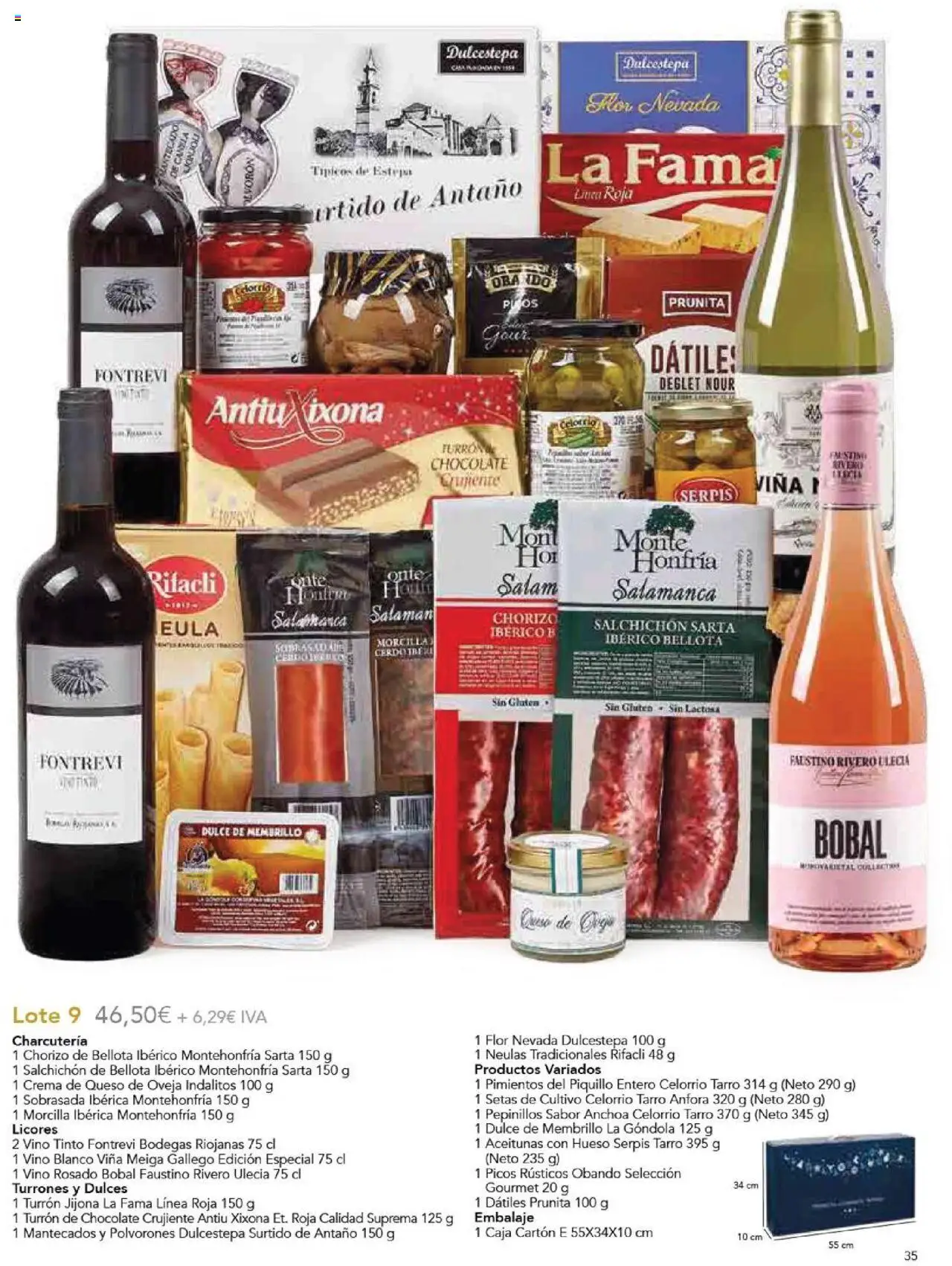 E.Leclerc Regalos de Navidad 2025 │ válido desde el 10.10.2025 | Página: 37 | Productos: Queso, Vino rosado, Vino, Sobrasada