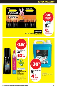  | Page: 27 | Produits: Lave-vaisselle, Sodastream, Eau pétillante, Piles