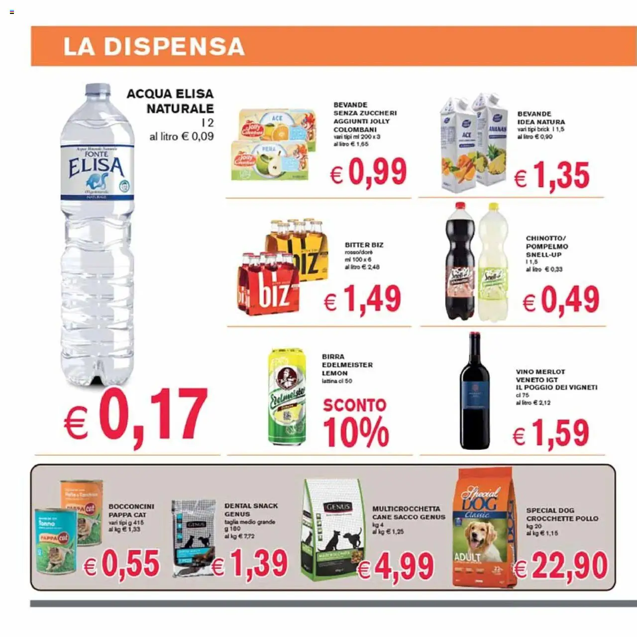 Volantino Coal del 09.10.2025 | Pagina: 10 | Prodotti: Birra, Pollo, Acqua, Vino