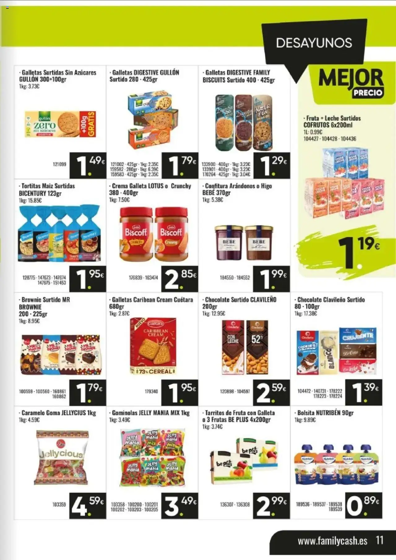 Family Cash folleto │ válido desde el 06.10.2025 | Página: 10 | Productos: Leche, Chocolate, Crema, Galletas