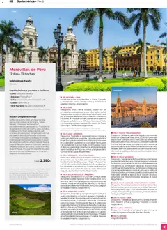 Vista previa Viajes El Corte Inglés Centroamérica y Sudamérica válido desde el 01.01.2026 | Página: 51 | Productos: Lima, Faldas